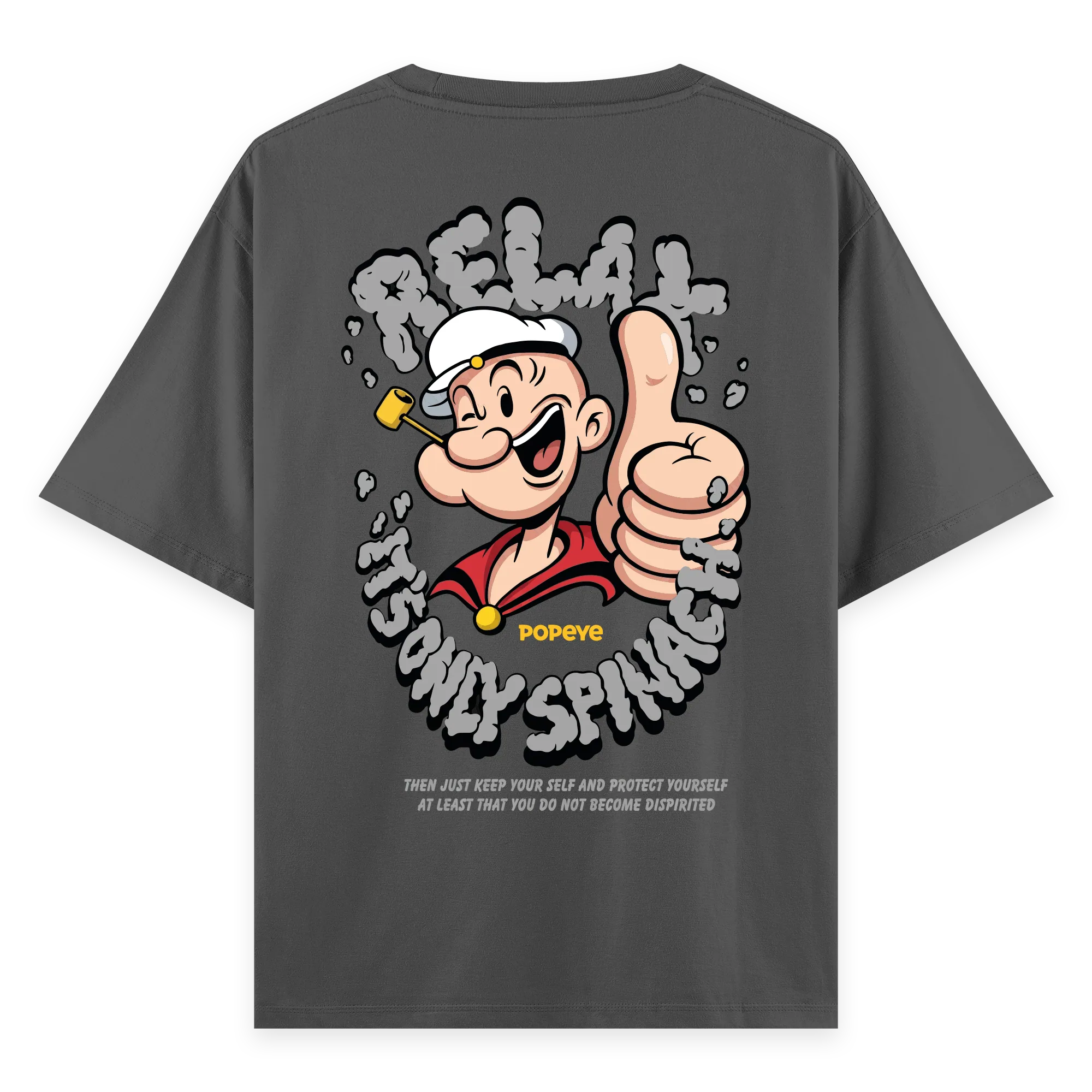 Popeye - Oversize Bol Kalıp T-shirt