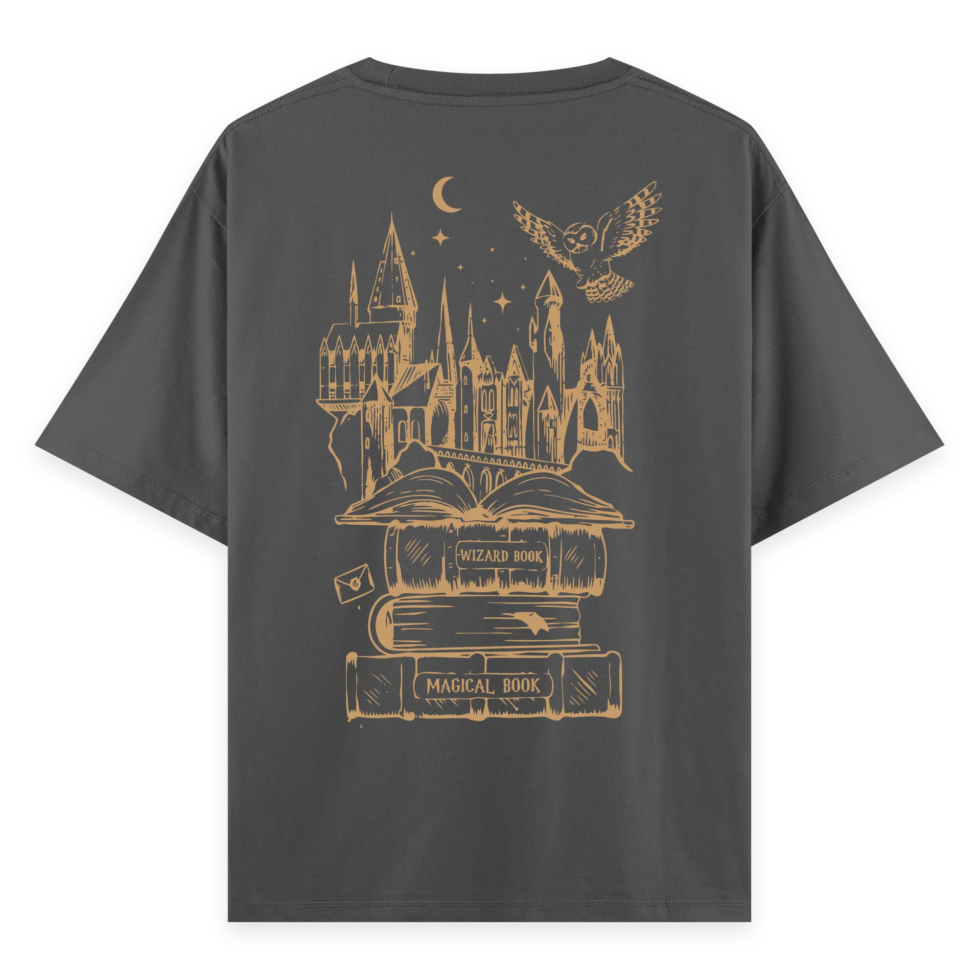Hogwarts - Oversize Bol Kalıp T-shirt