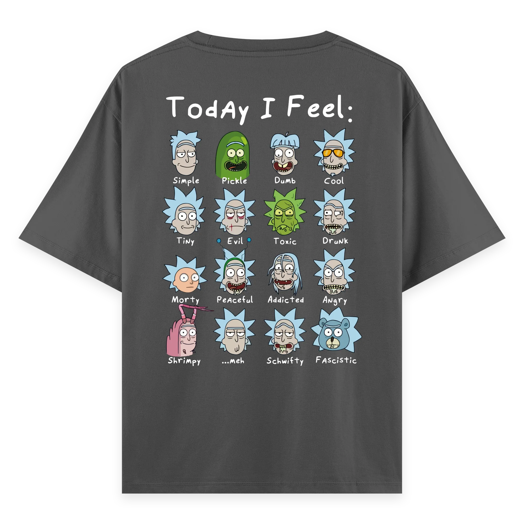 Rick's Routine - Oversize Bol Kalıp T-shirt