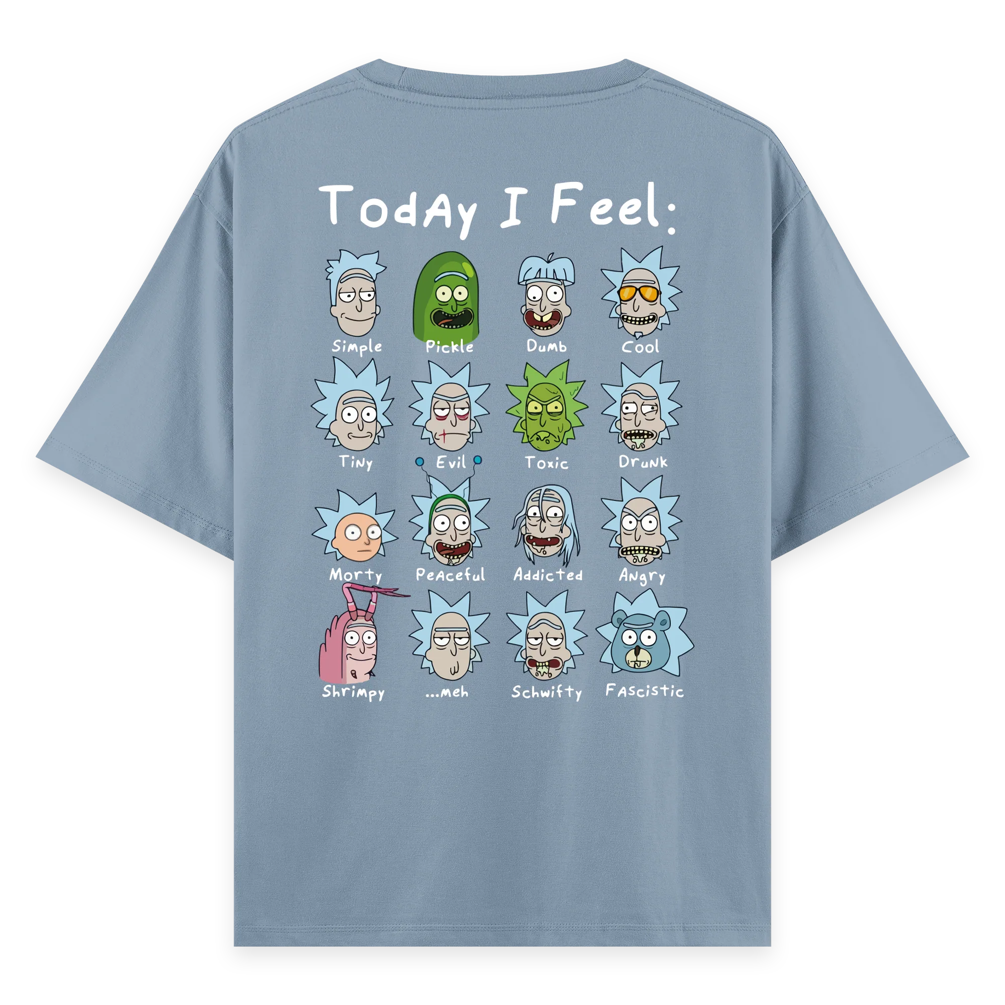 Rick's Routine - Oversize Bol Kalıp T-shirt