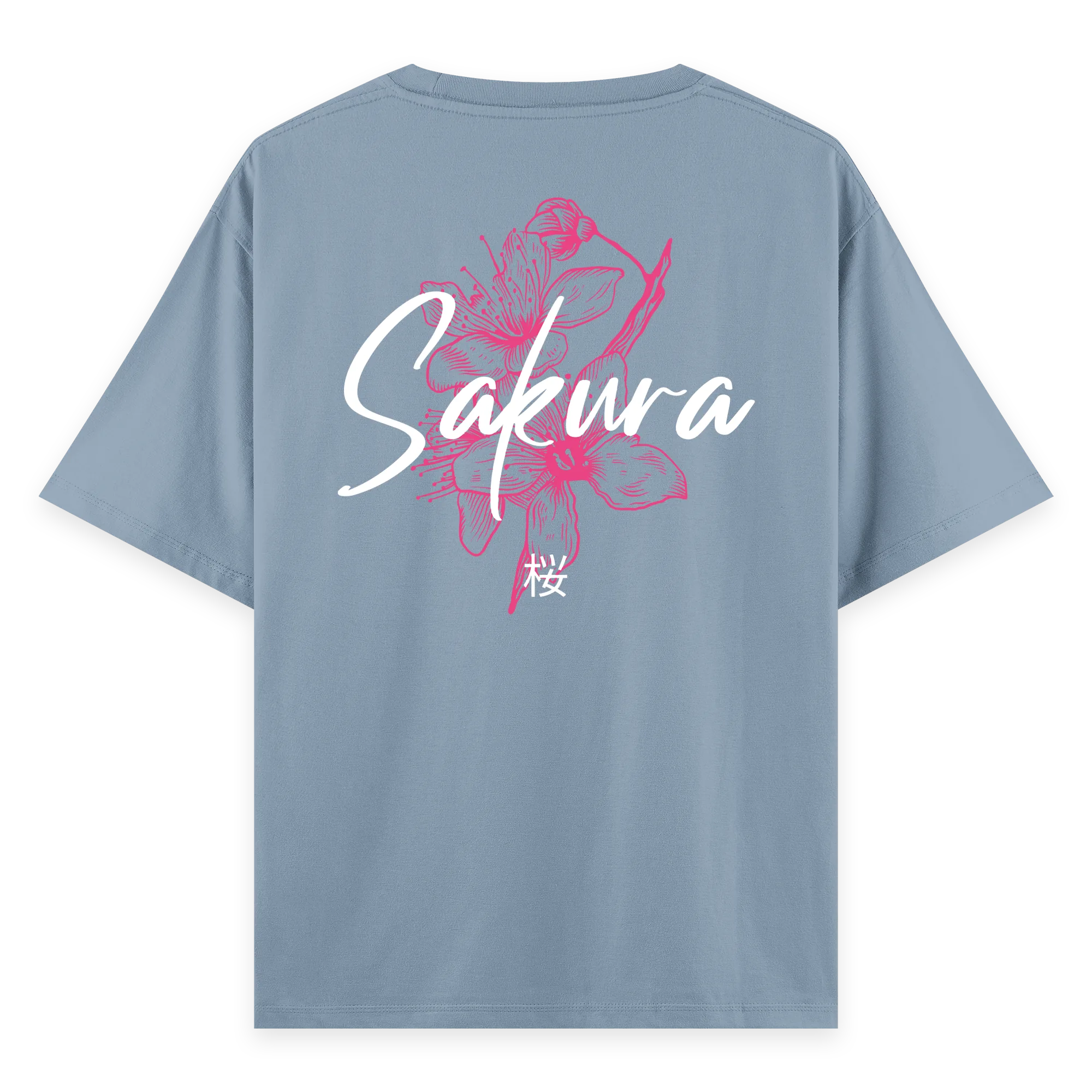 Sakura - Oversize Bol Kalıp T-shirt