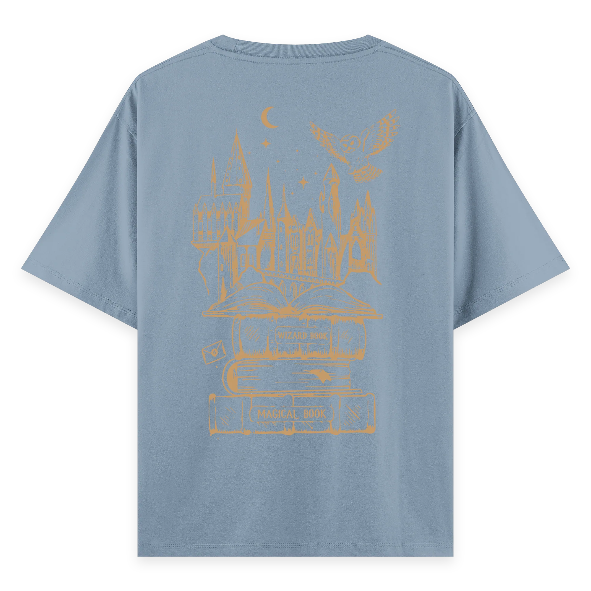 Hogwarts - Oversize Bol Kalıp T-shirt