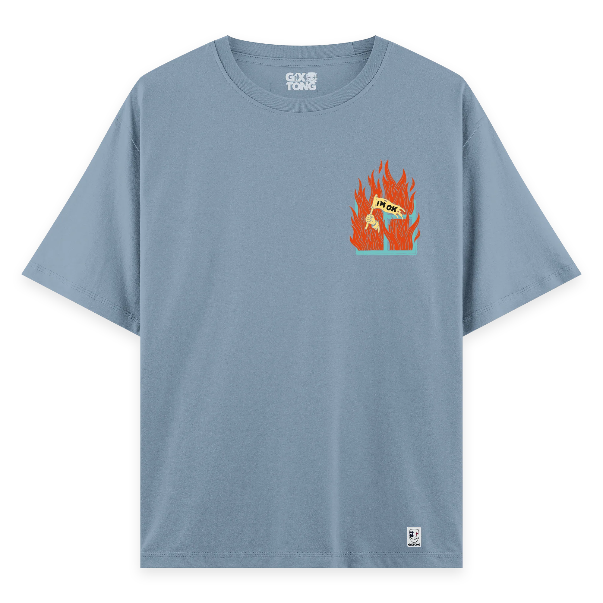 I'm Ok - Oversize Bol Kalıp T-shirt