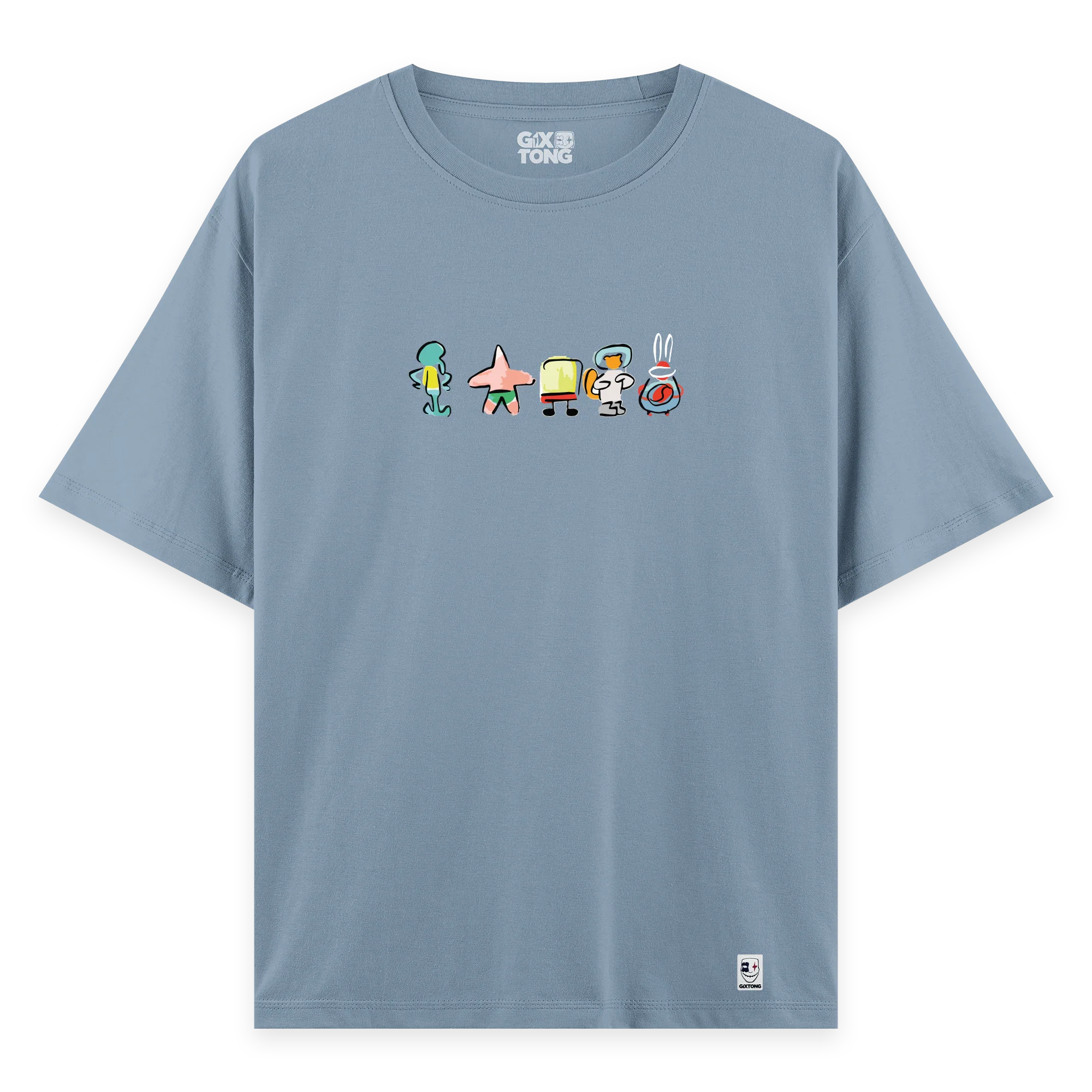 Sponge Family - Oversize Bol Kalıp T-shirt