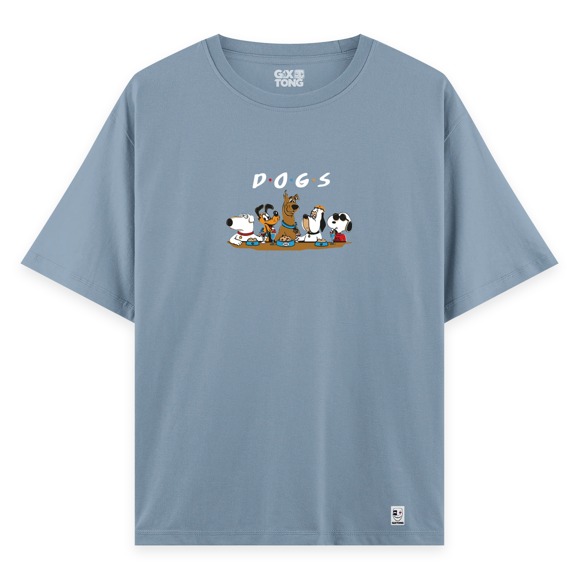 Dogs - Oversize Bol Kalıp T-shirt