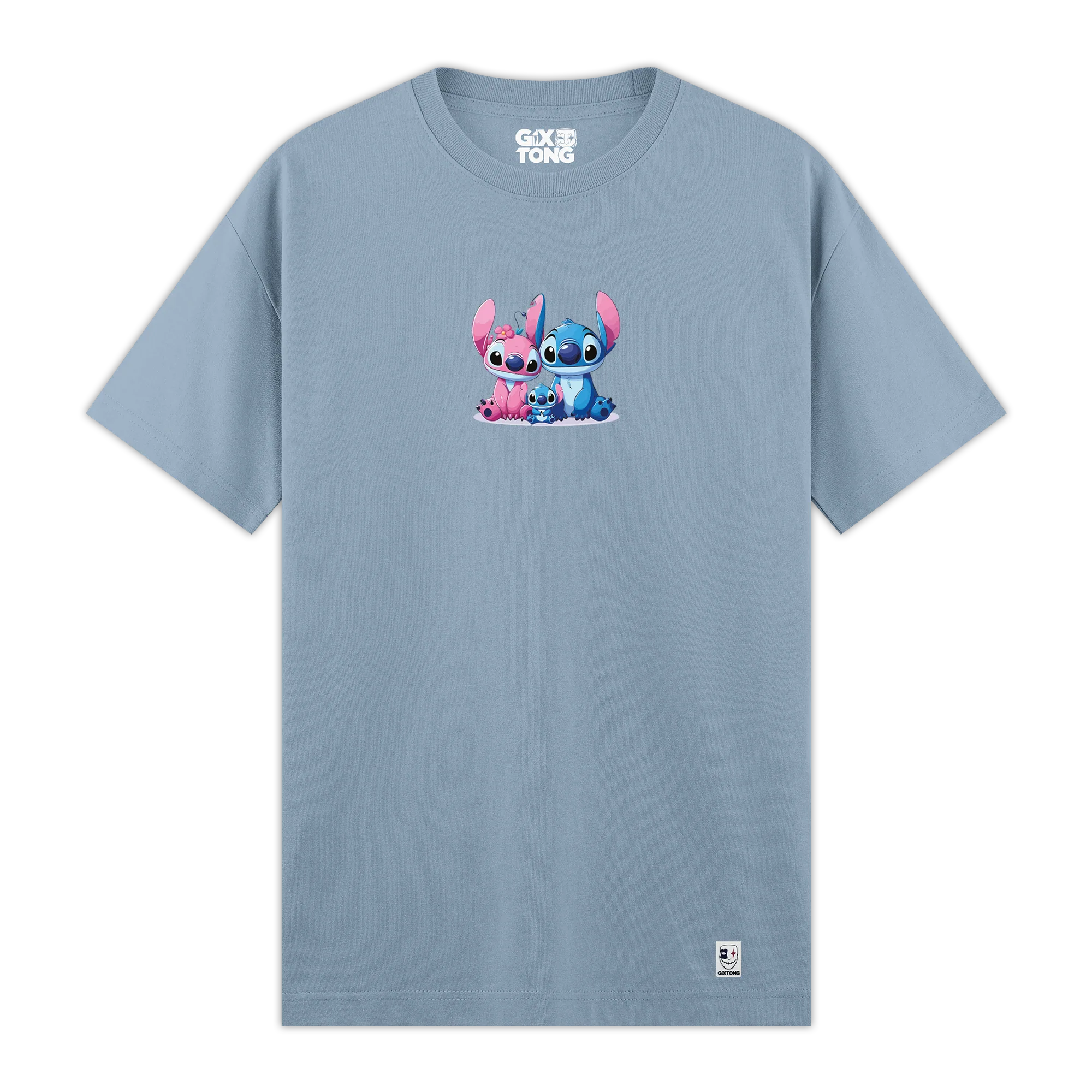 Stitch Family - Regular Fit Kalıp T-shirt