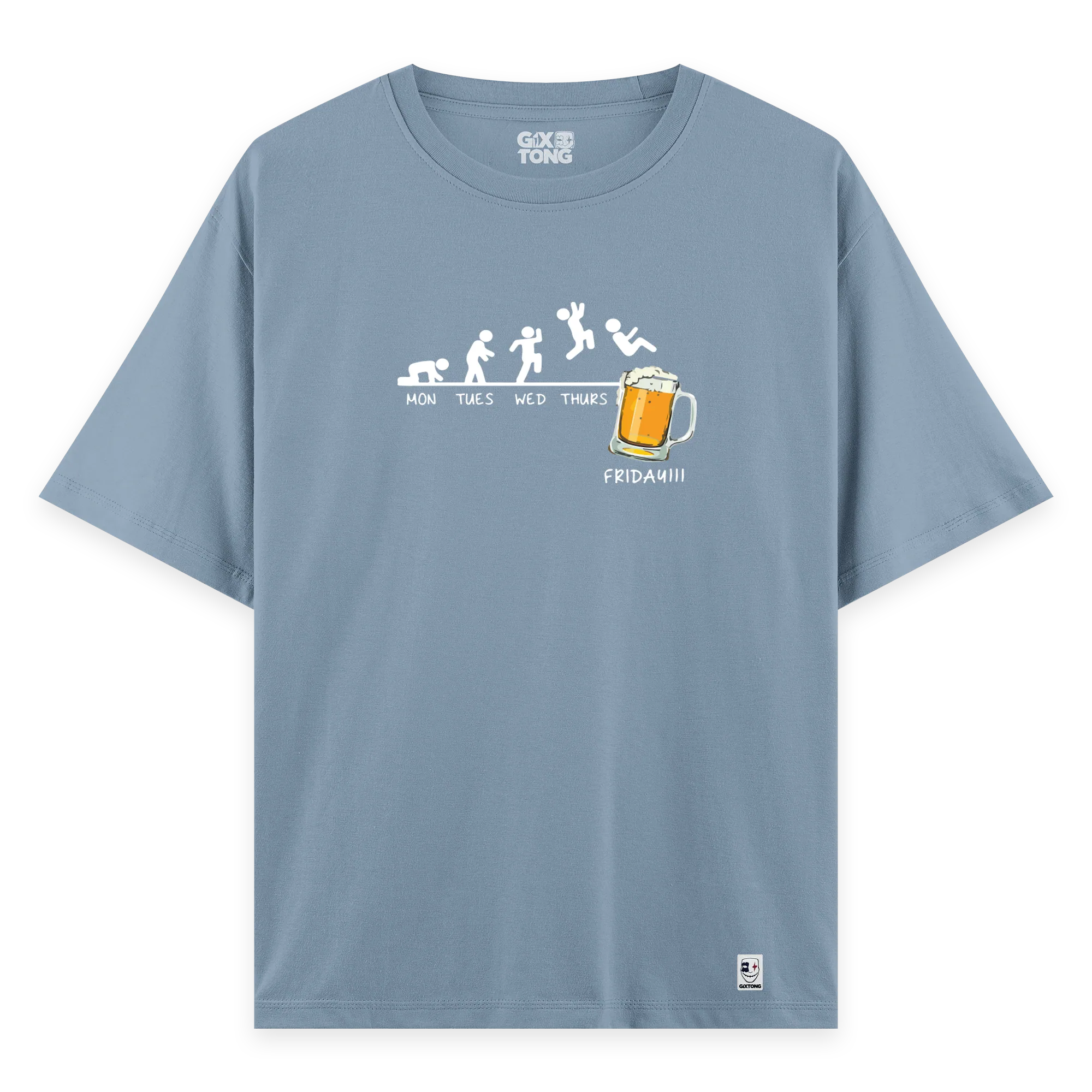 Friday Beer - Oversize Bol Kalıp T-shirt