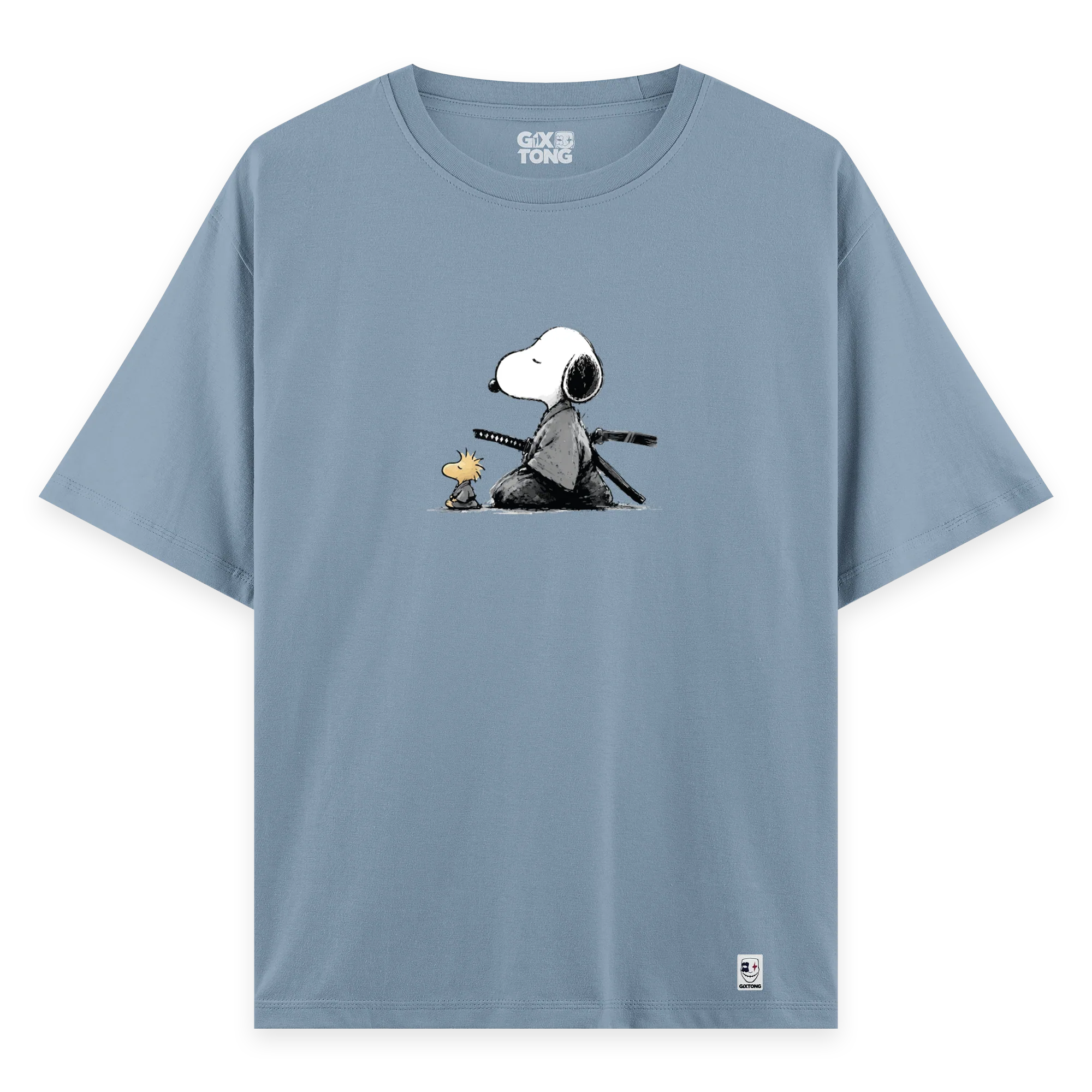 Samurai Snoopy - Oversize Bol Kalıp T-shirt