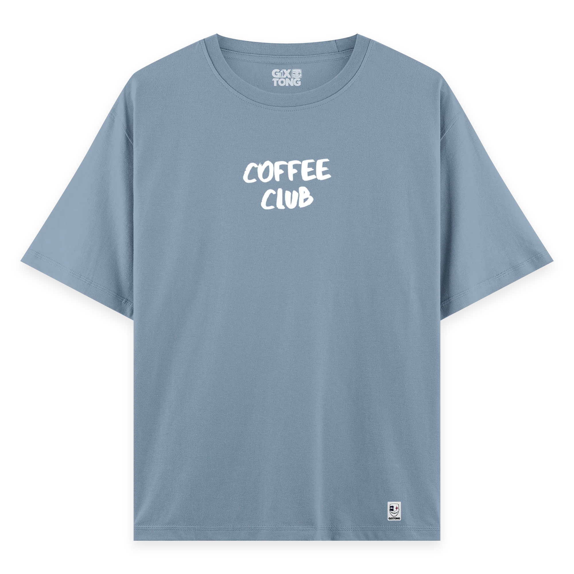 Coffee Club - Oversize Bol Kalıp T-shirt