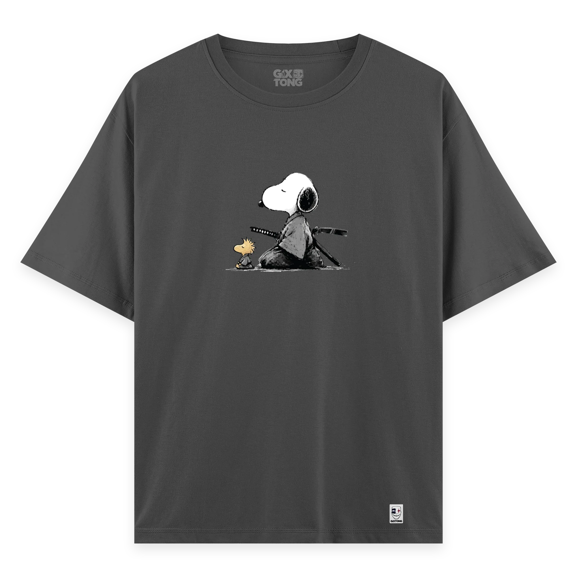 Samurai Snoopy - Oversize Bol Kalıp T-shirt