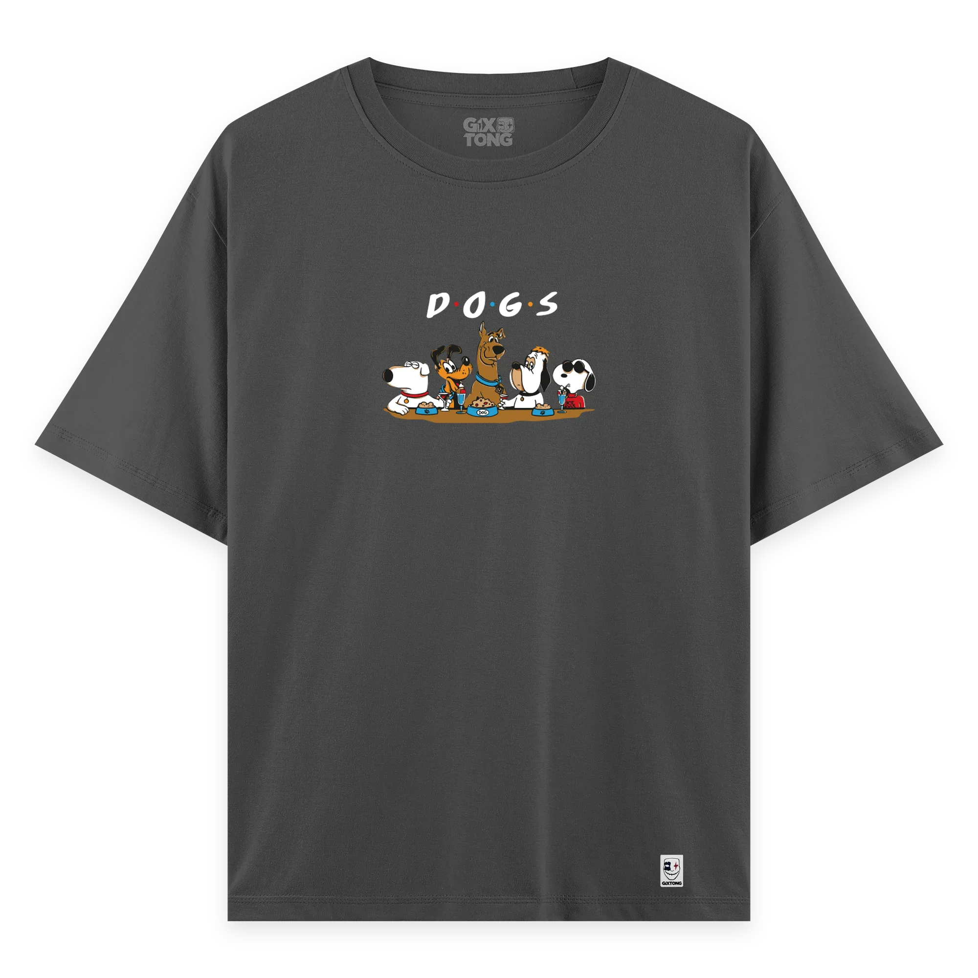 Dogs - Oversize Bol Kalıp T-shirt