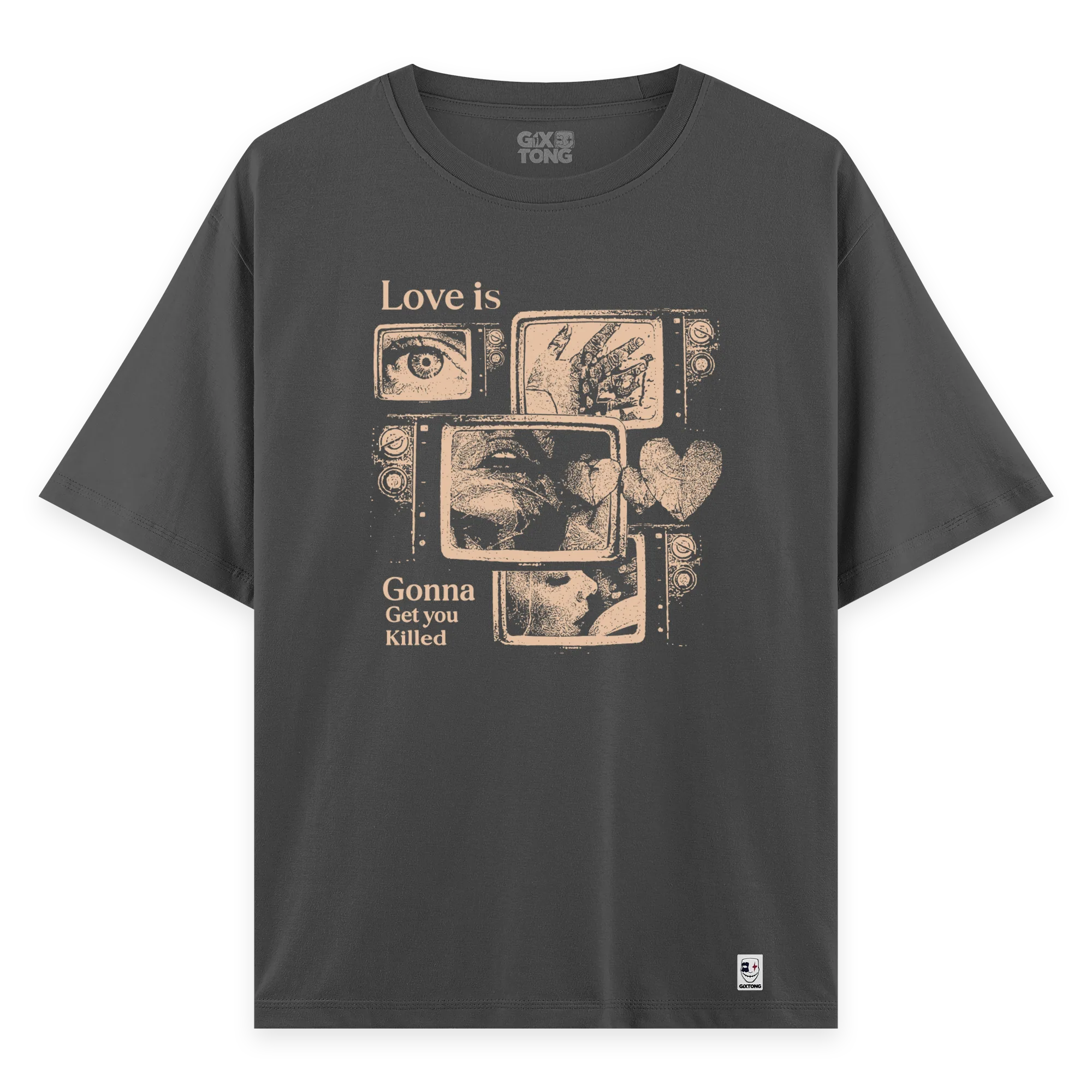 Love Is - Oversize Bol Kalıp T-shirt