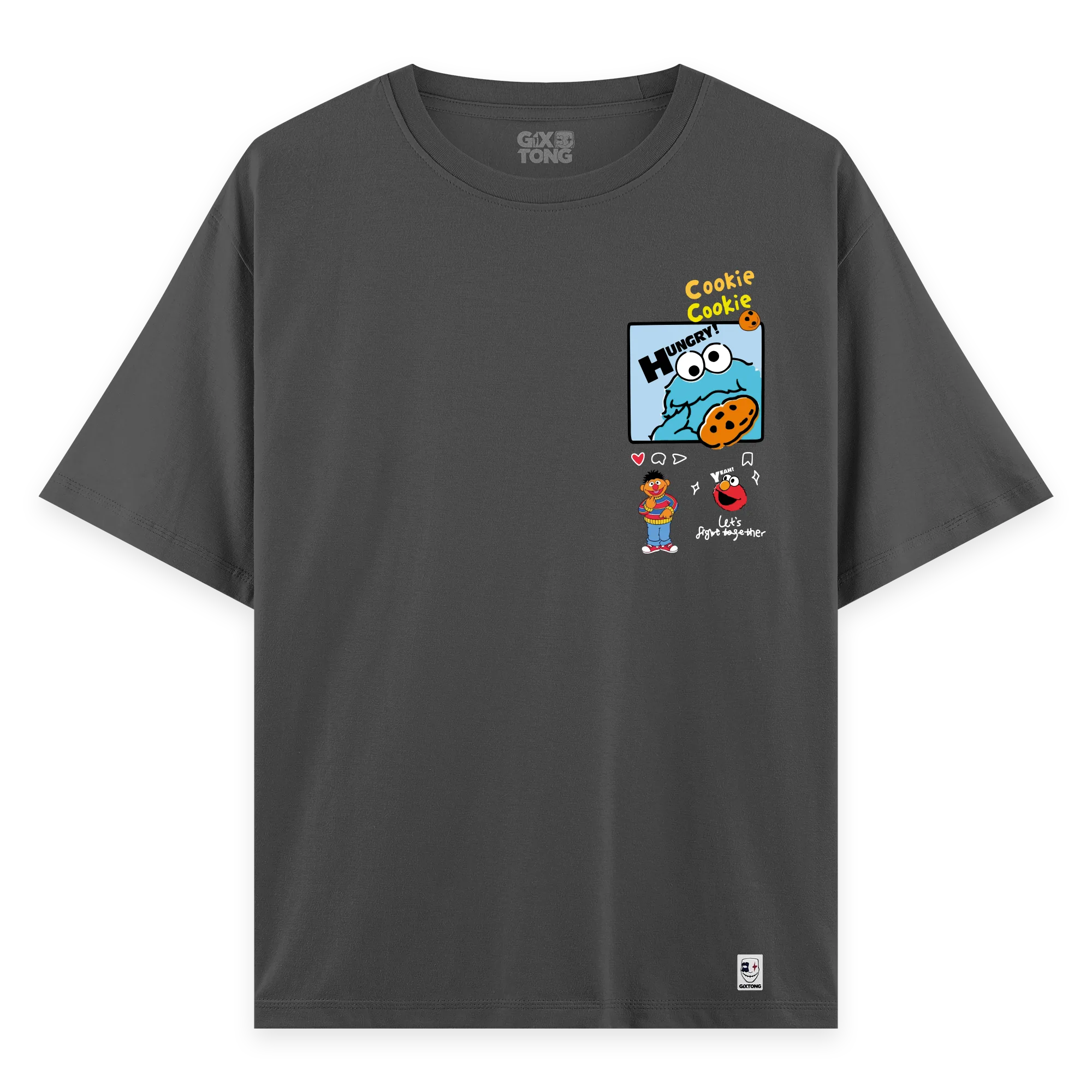 Cookie Monster - Oversize Bol Kalıp T-shirt