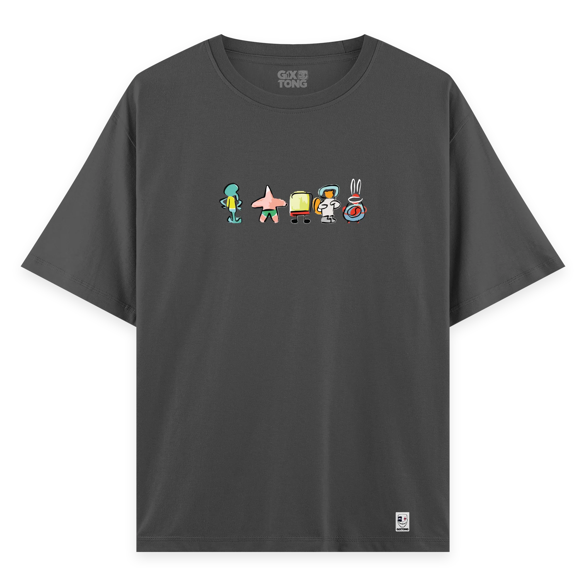 Sponge Family - Oversize Bol Kalıp T-shirt