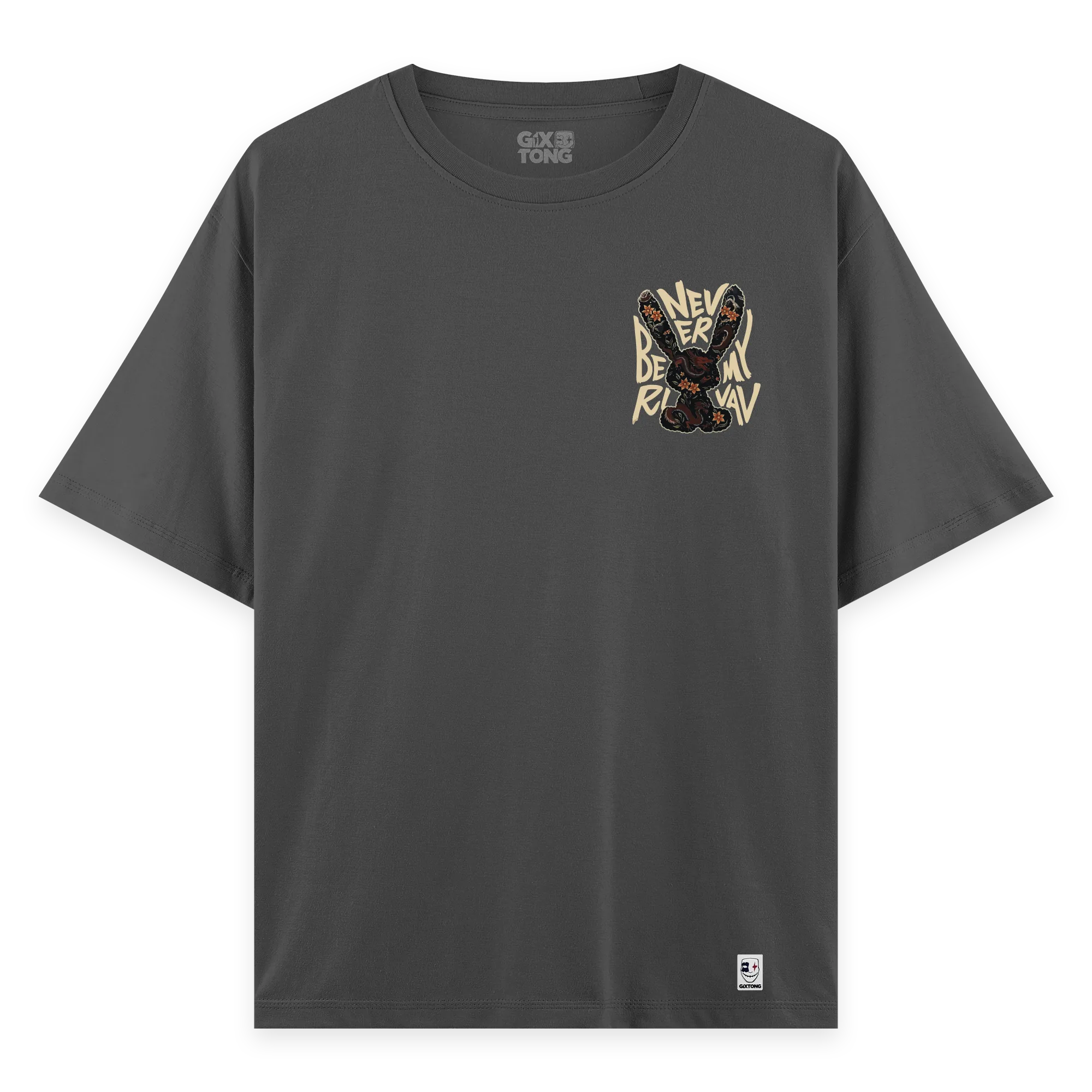 Rabbit - Oversize Bol Kalıp T-shirt