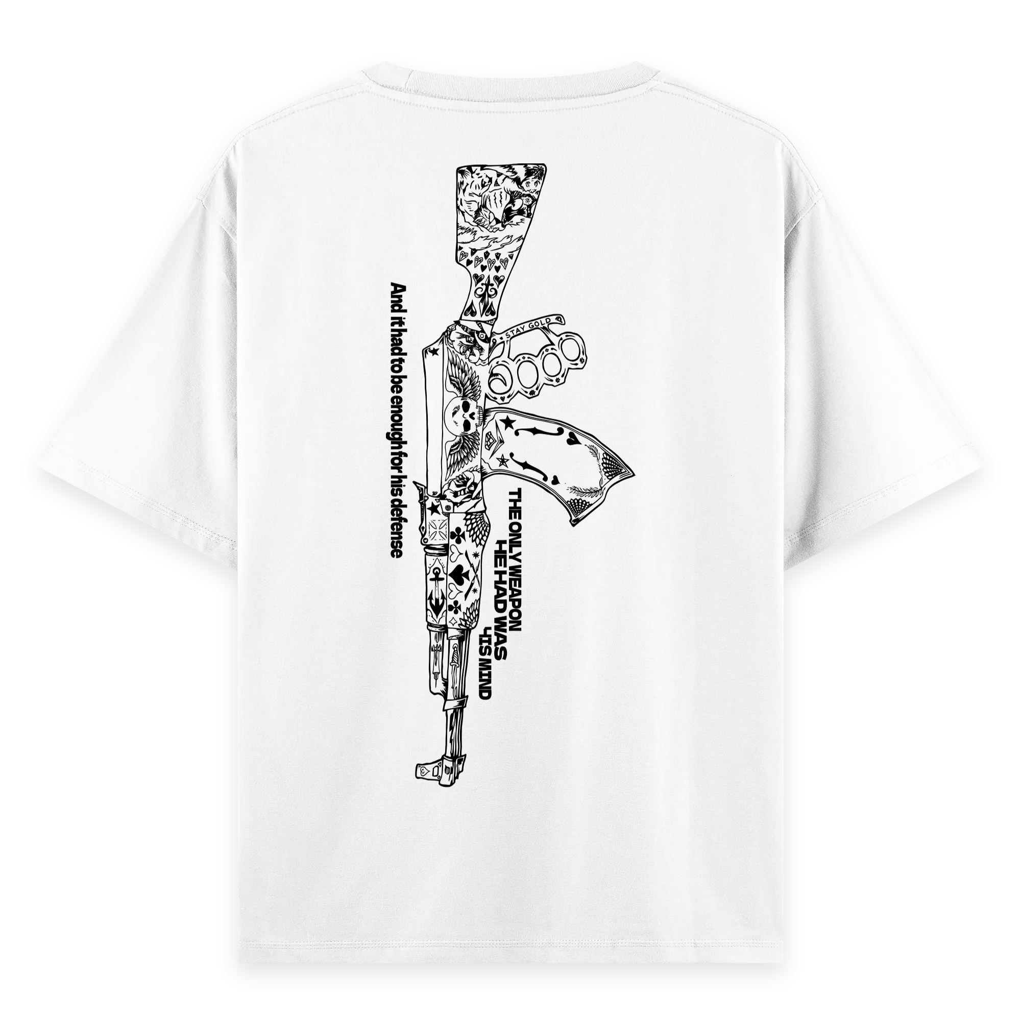 Ak-47 - Oversize Bol Kalıp T-shirt