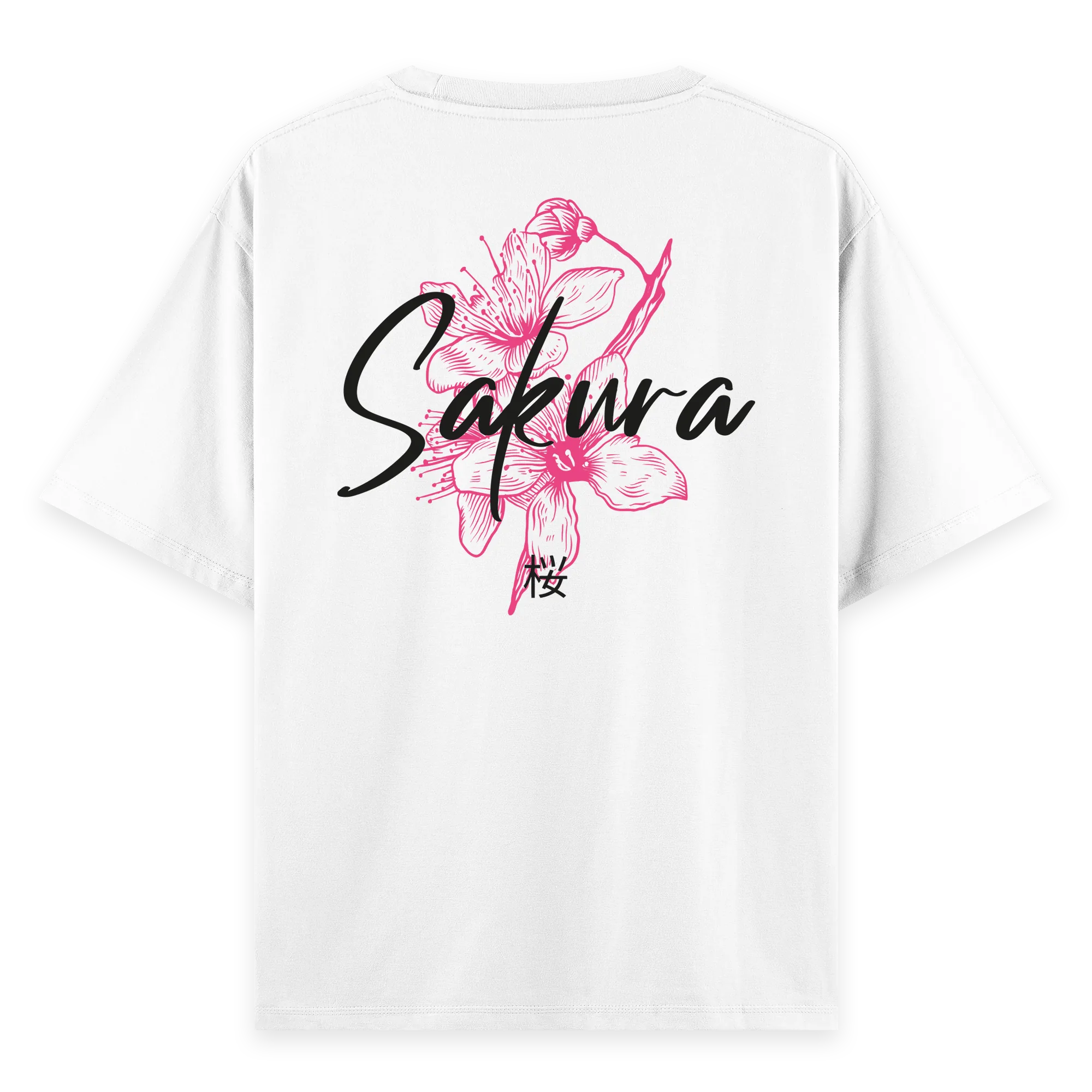 Sakura - Oversize Bol Kalıp T-shirt