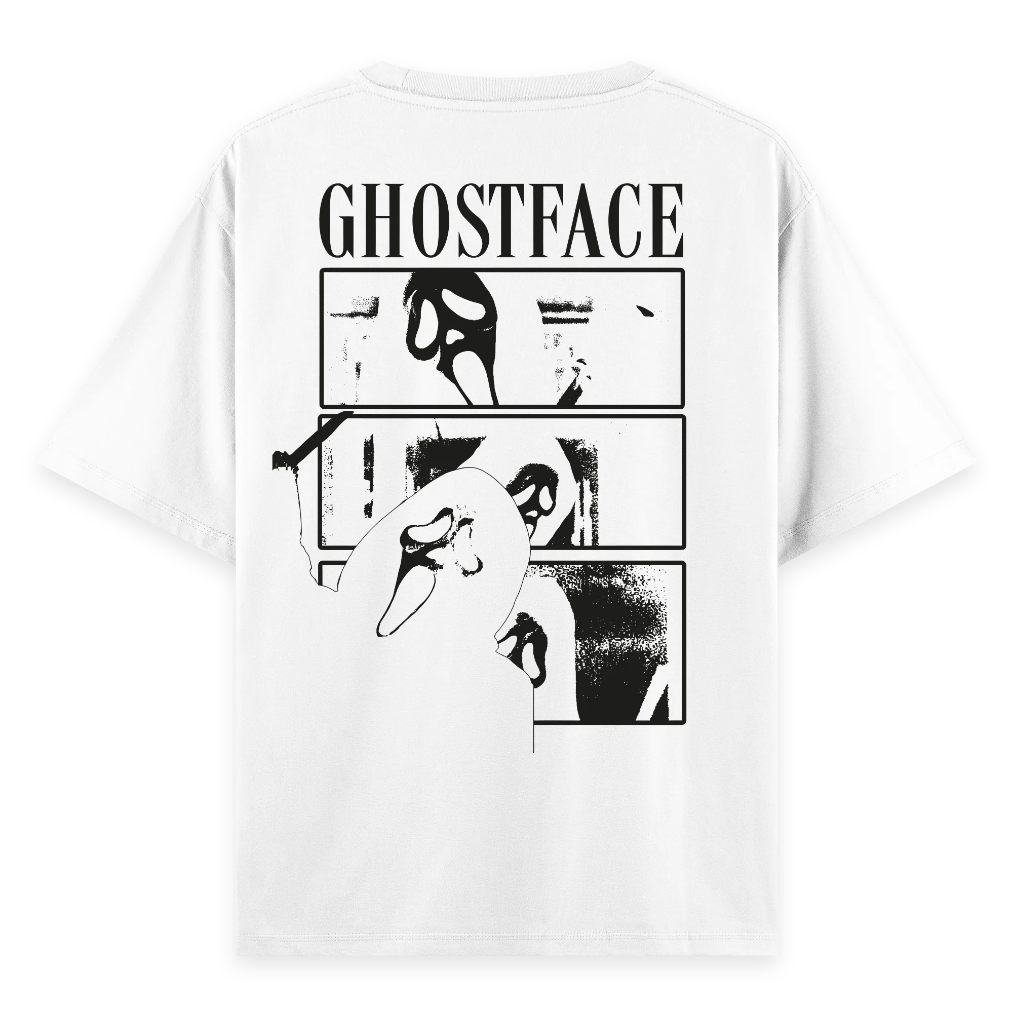 Ghost Face - Oversize Bol Kalıp T-shirt