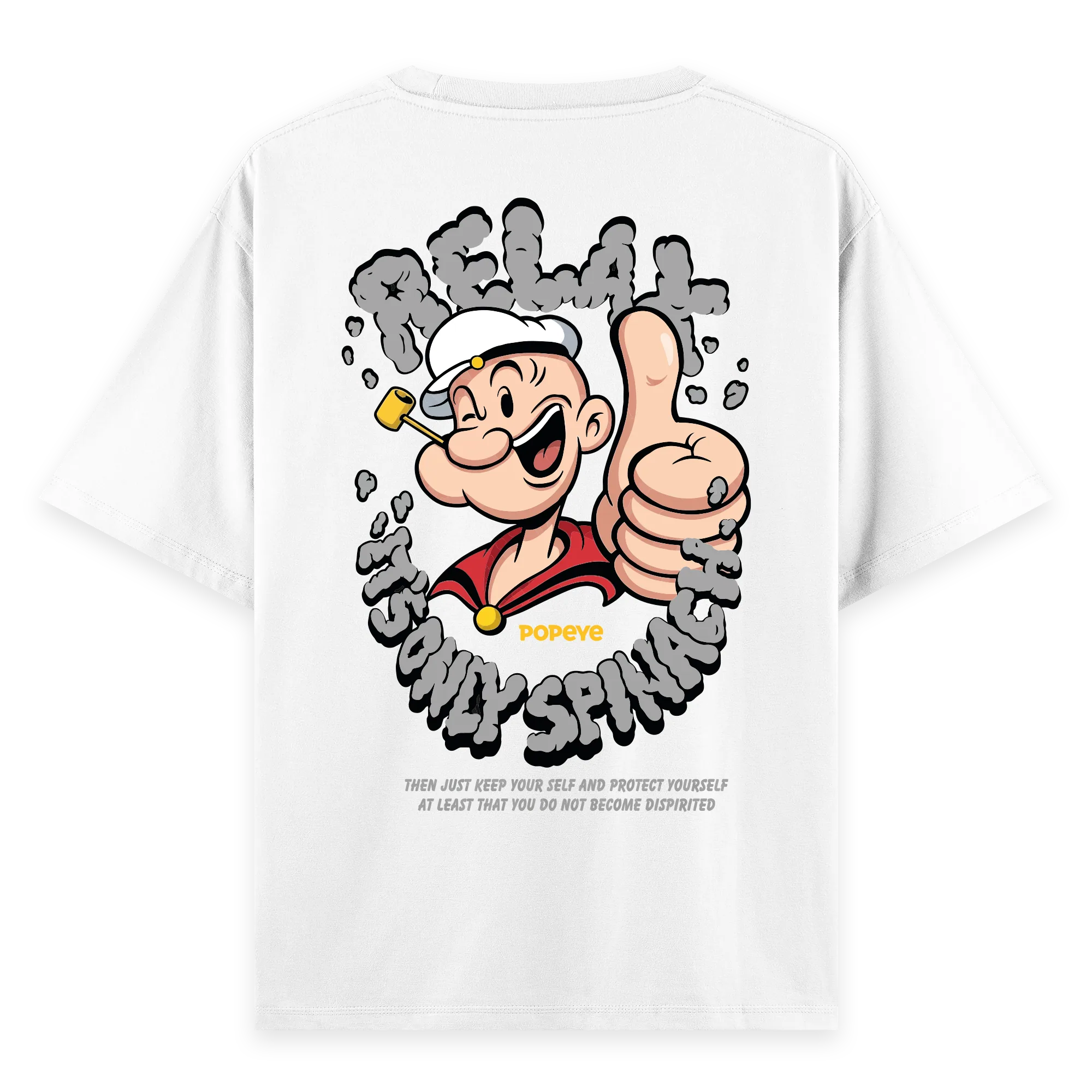 Popeye - Oversize Bol Kalıp T-shirt