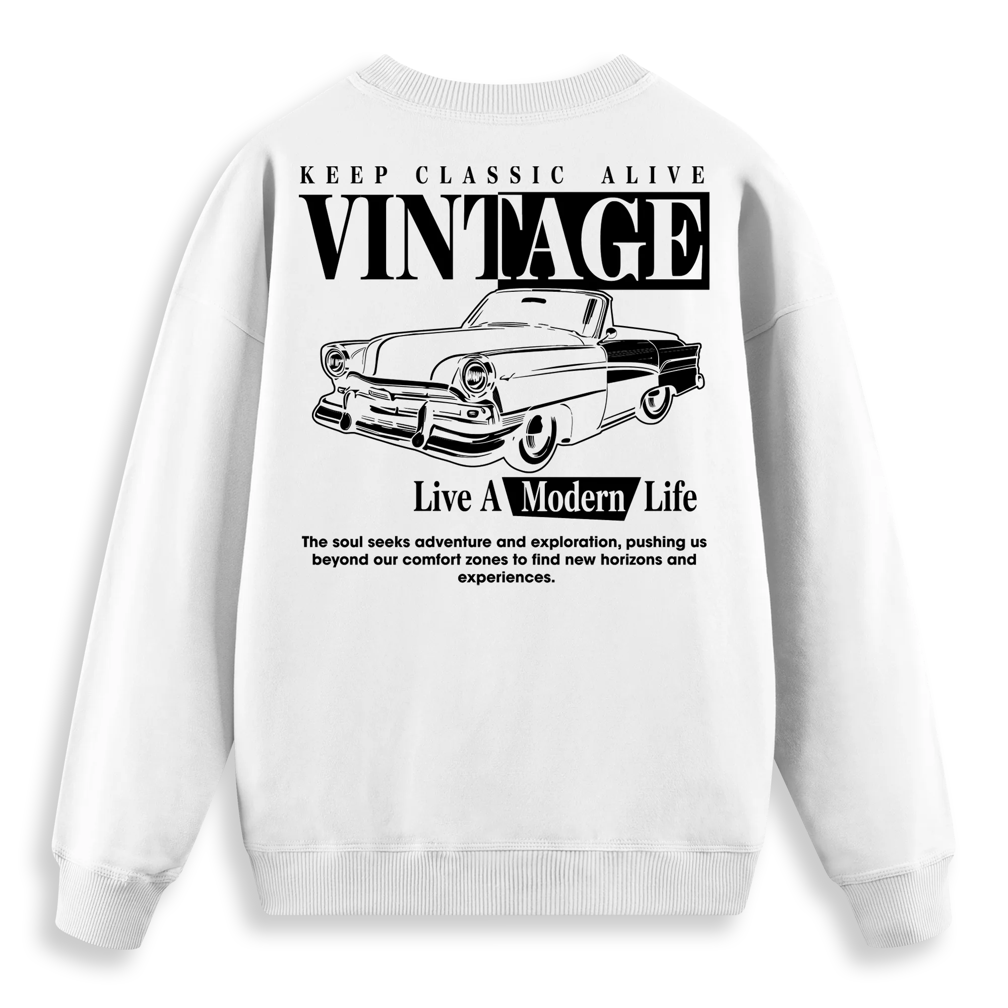 Vintage - Regular Fit Kalıp Sweatshirt