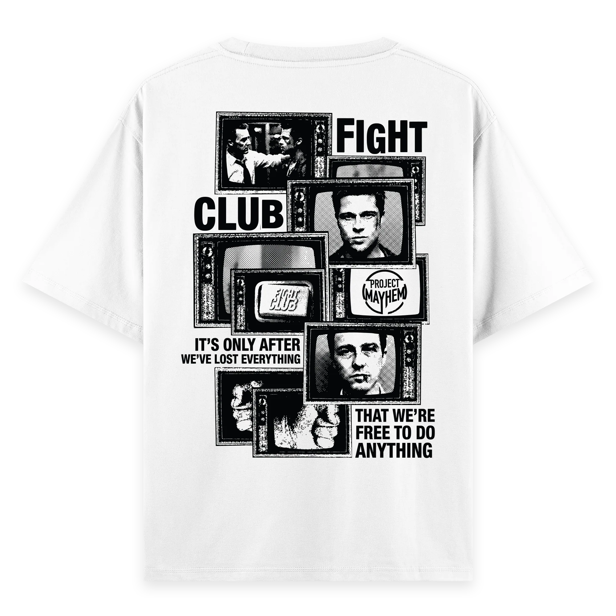 Fight Club - Oversize Bol Kalıp T-shirt