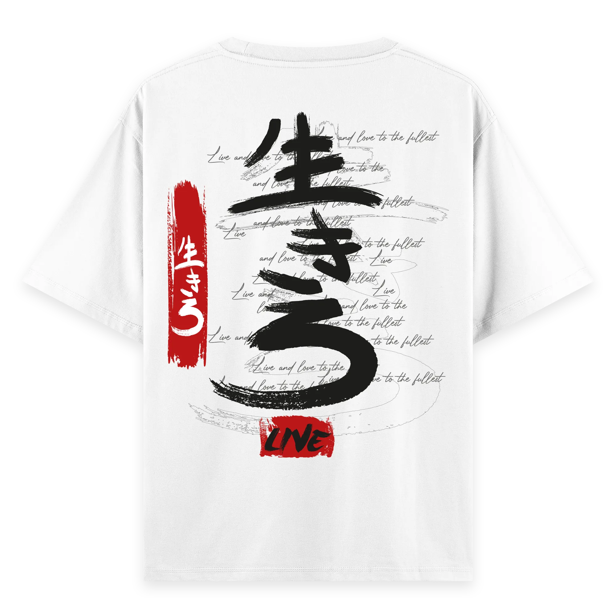 Live - Oversize Bol Kalıp T-shirt