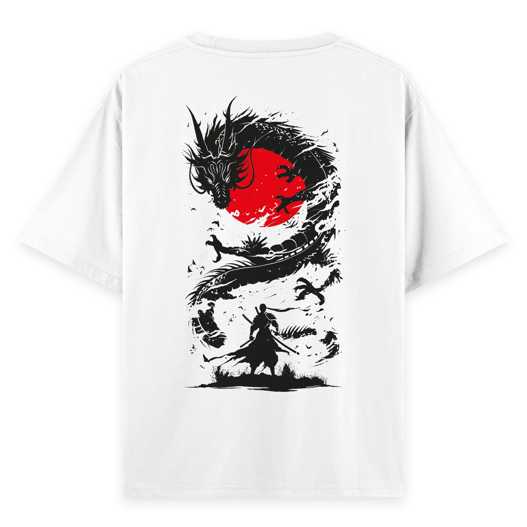 Rising Dragon - Oversize Bol Kalıp T-shirt