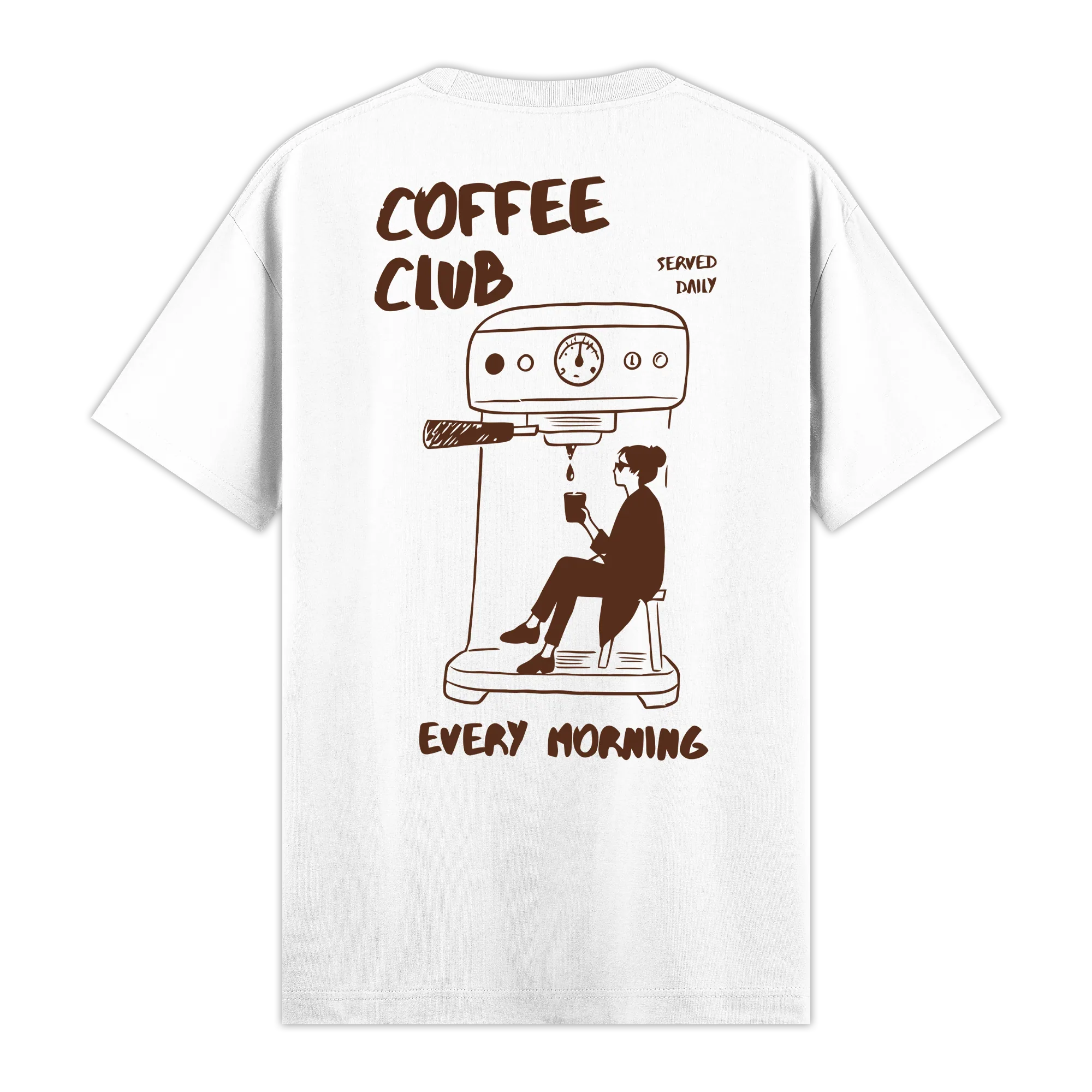 Coffee Club - Regular Fit Kalıp T-shirt