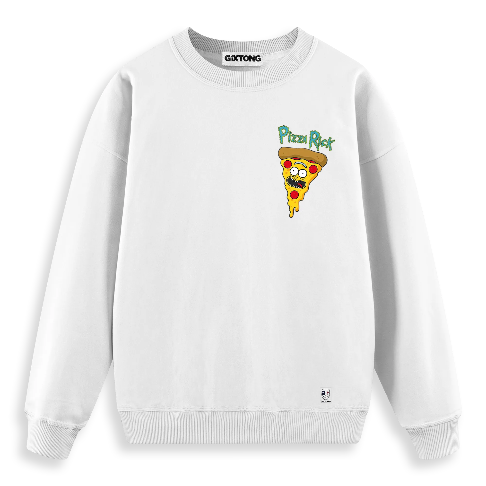 Pizza Rick - Regular Fit Kalıp Sweatshirt