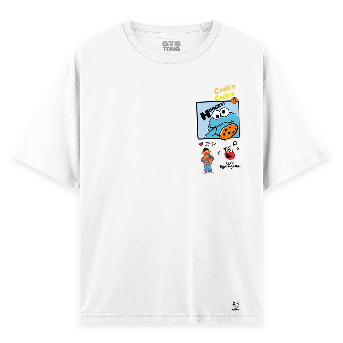 Cookie Monster - Oversize Bol Kalıp T-shirt