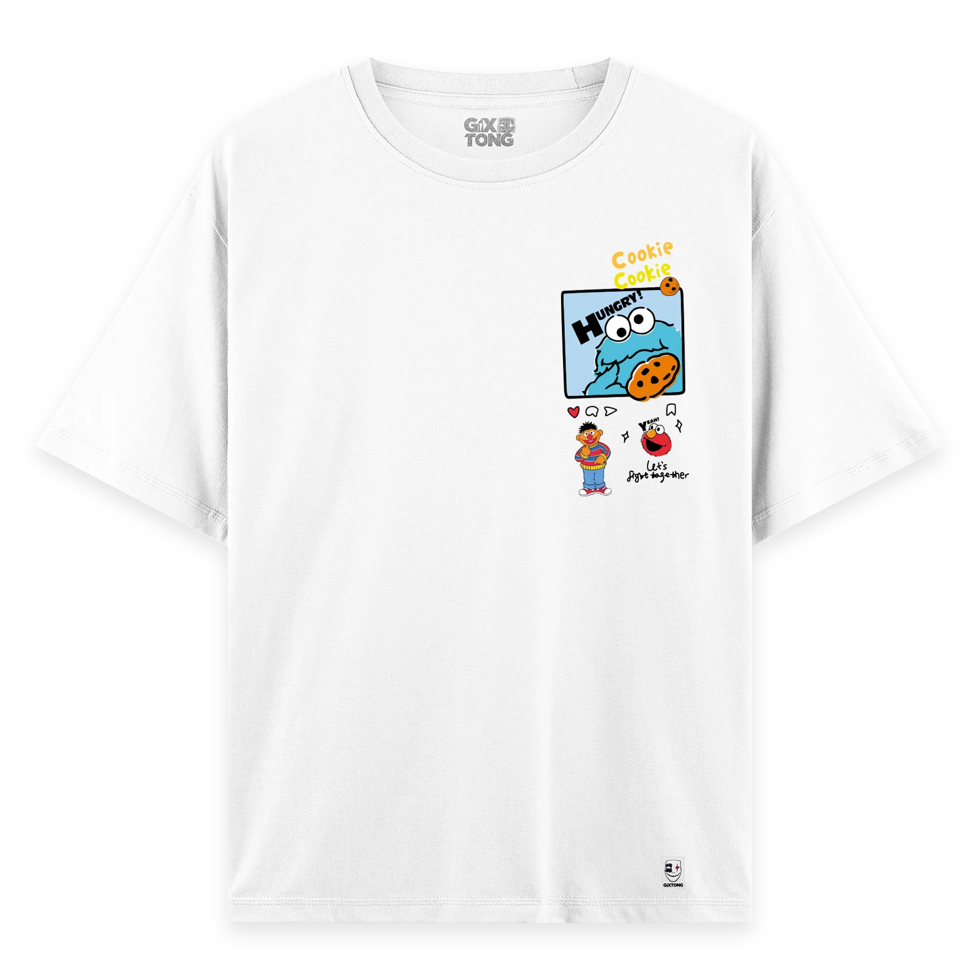 Cookie Monster - Oversize Bol Kalıp T-shirt