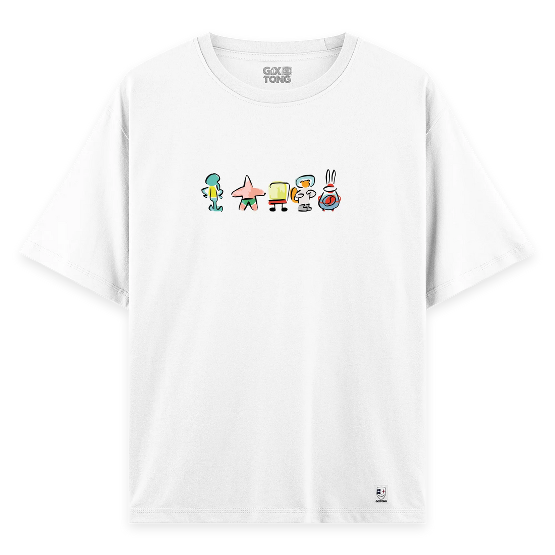 Sponge Family - Oversize Bol Kalıp T-shirt