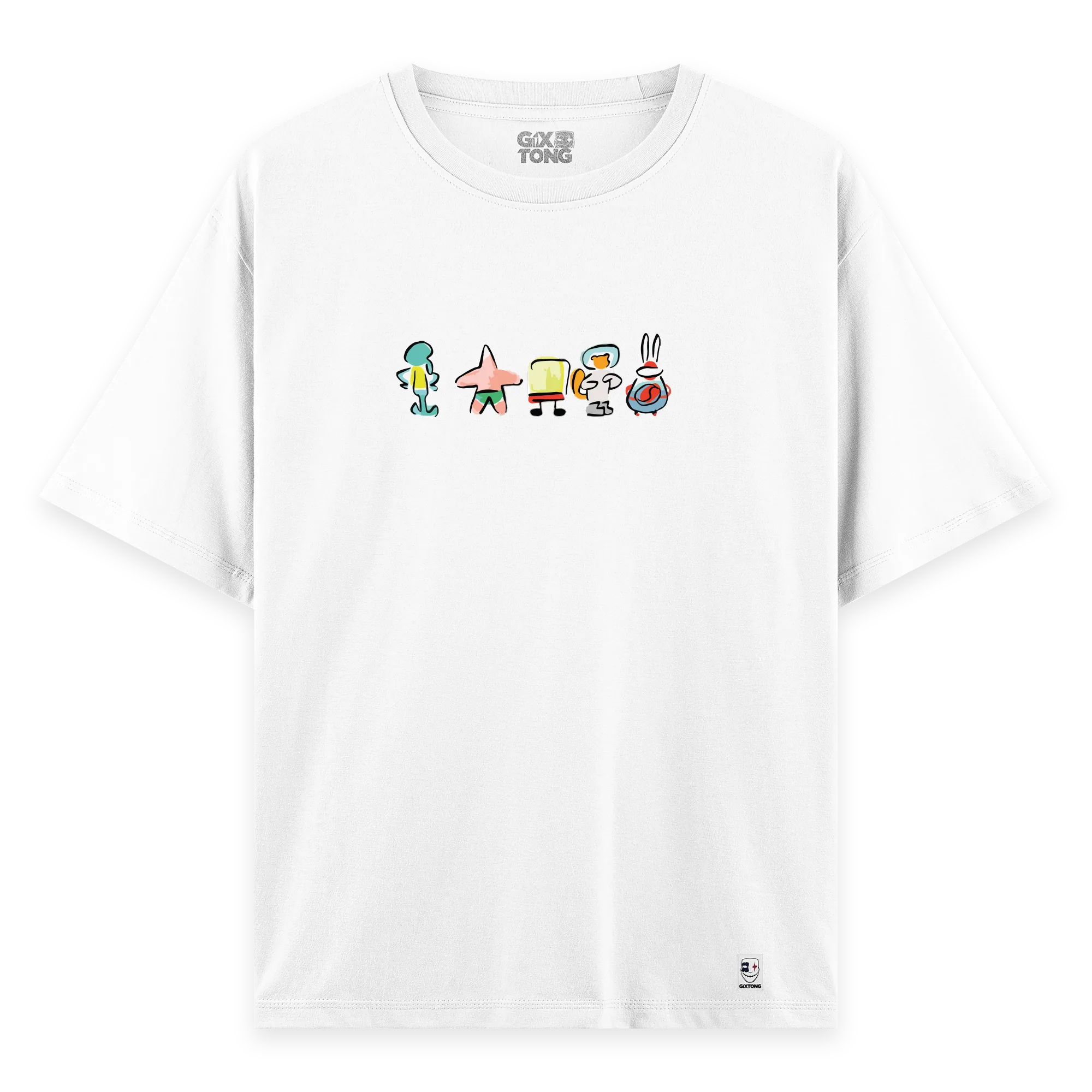 Sponge Family - Oversize Bol Kalıp T-shirt