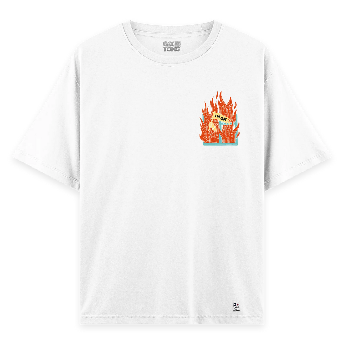 I'm Ok - Oversize Bol Kalıp T-shirt