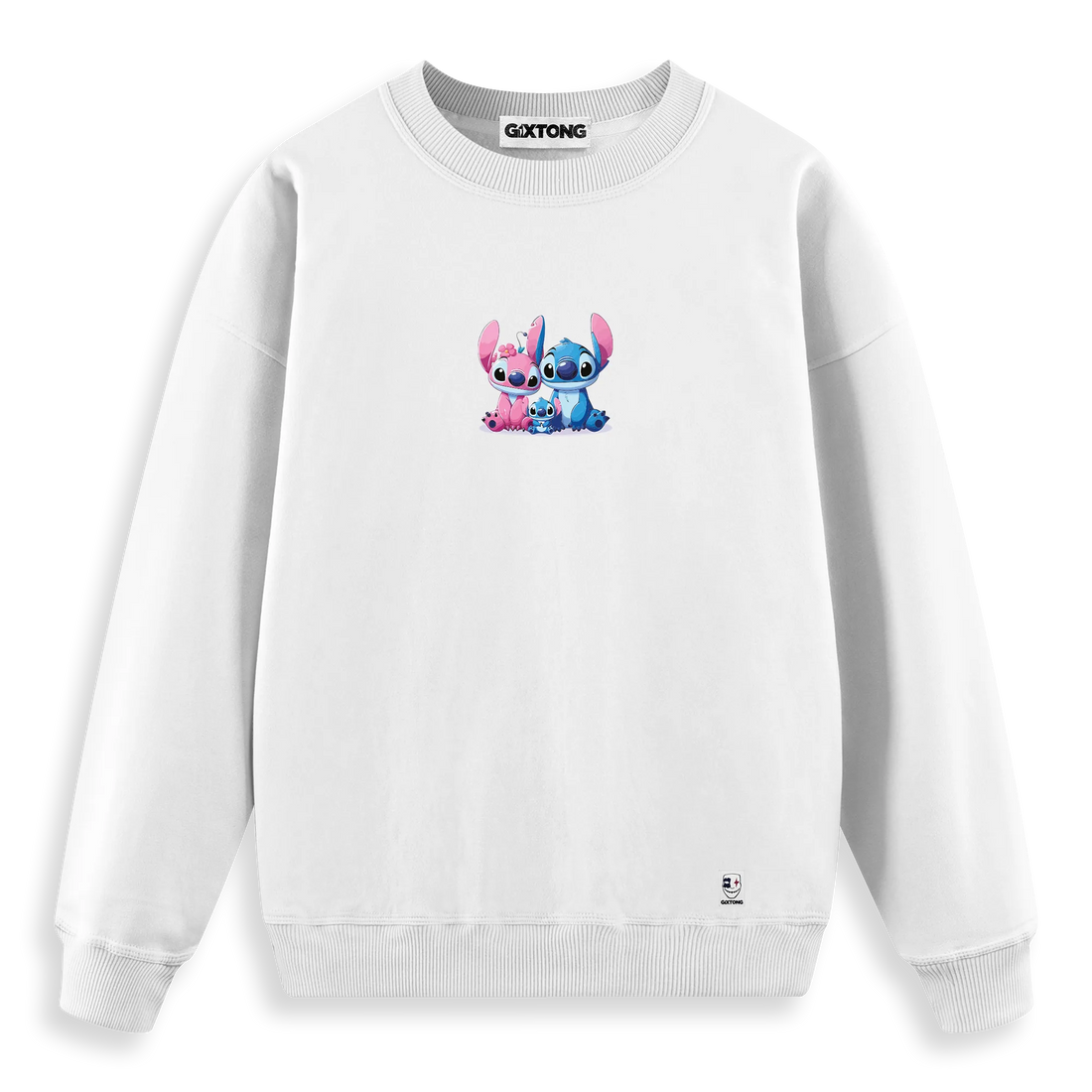 Stitch Family - Regular Fit Kalıp Sweatshirt
