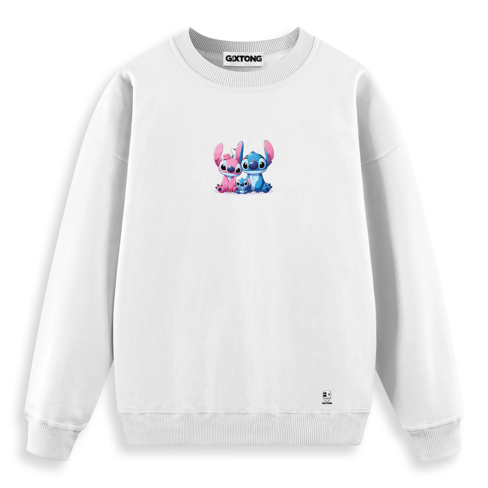 Stitch Family - Regular Fit Kalıp Sweatshirt