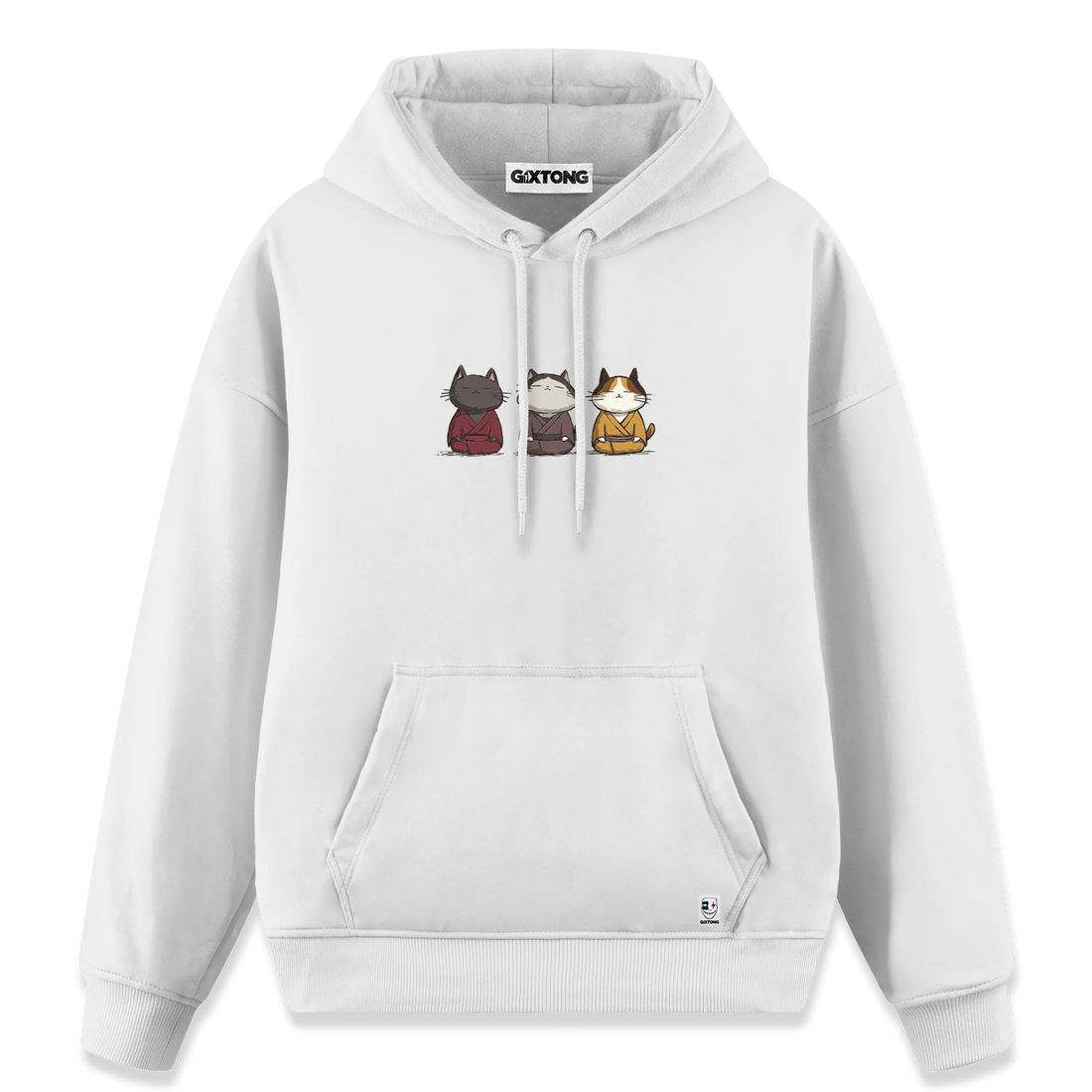 Samurai Cats - Regular Fit Kalıp Hoodie