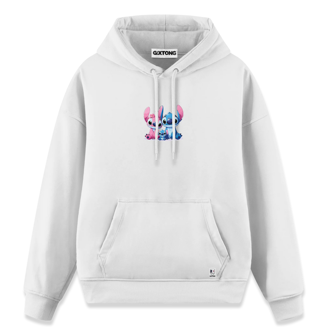 Stitch Family - Regular Fit Kalıp Hoodie