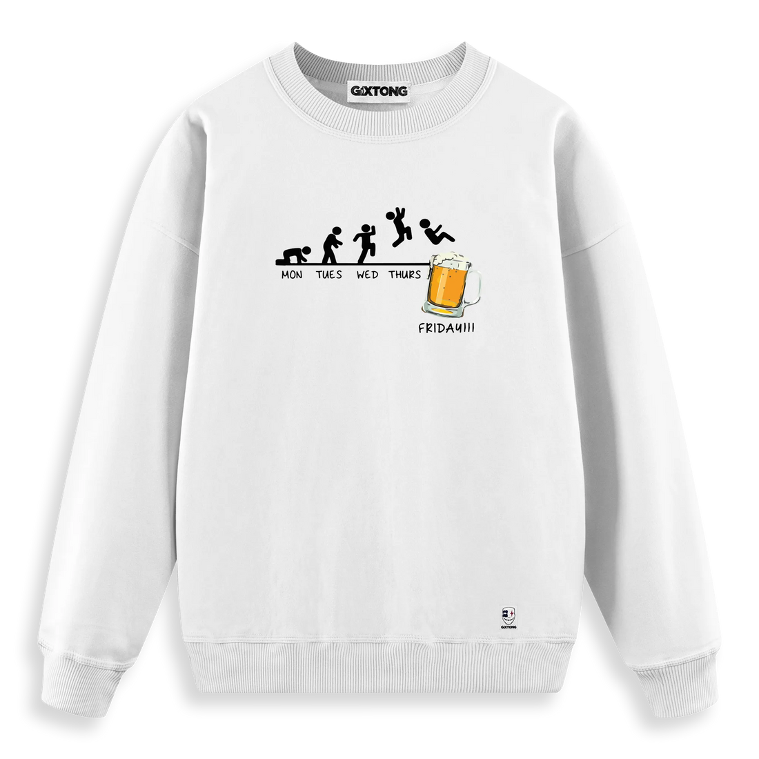 Friday Beer - Regular Fit Kalıp Sweatshirt