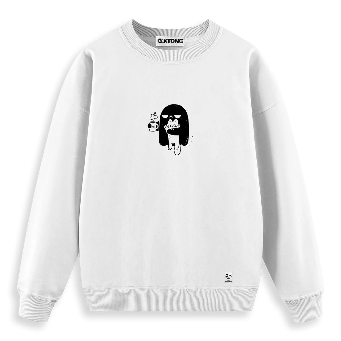 Ghost Cat - Regular Fit Kalıp Sweatshirt