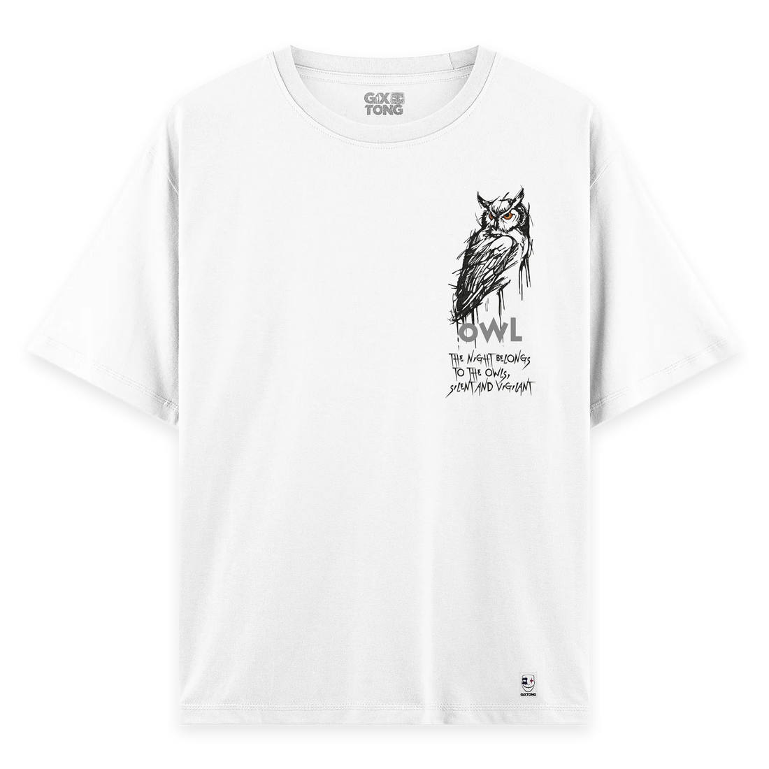 Night Owl - Oversize Bol Kalıp T-shirt