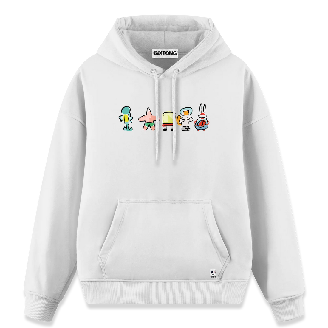 Sponge Family - Regular Fit Kalıp Hoodie