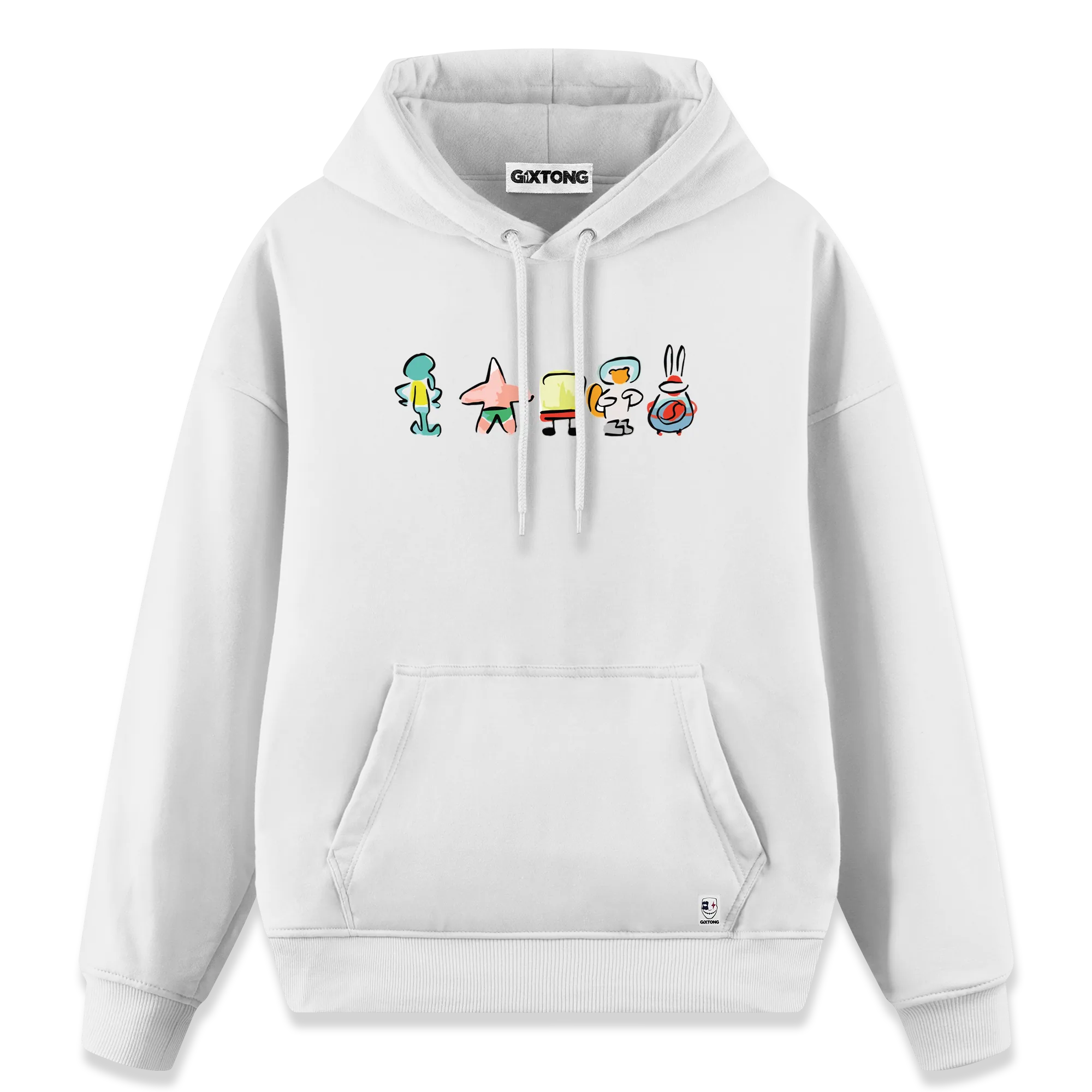 Sponge Family - Regular Fit Kalıp Hoodie