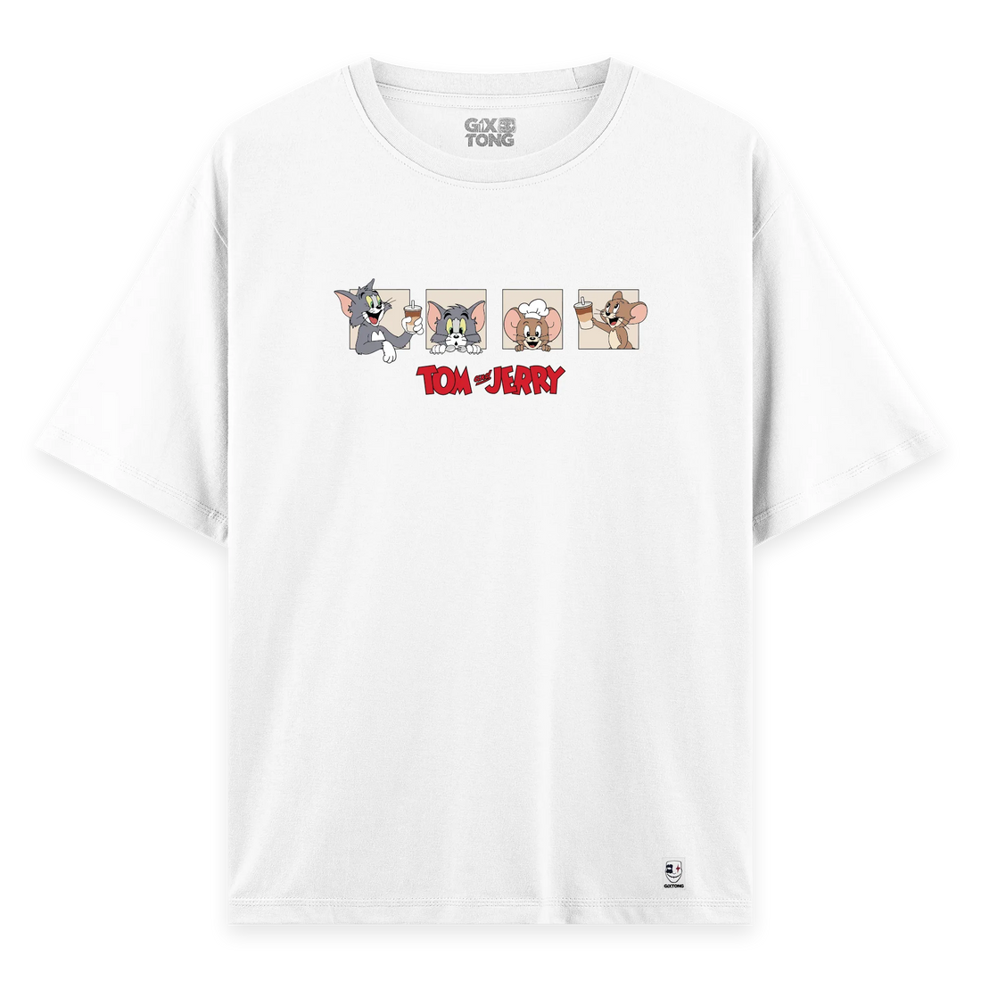 Tom And Jerry - Oversize Bol Kalıp T-shirt
