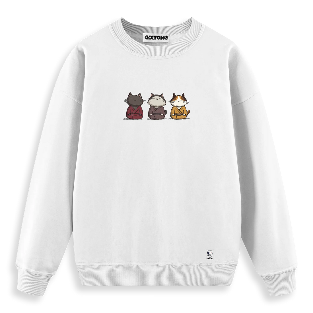 Samurai Cats - Regular Fit Kalıp Sweatshirt