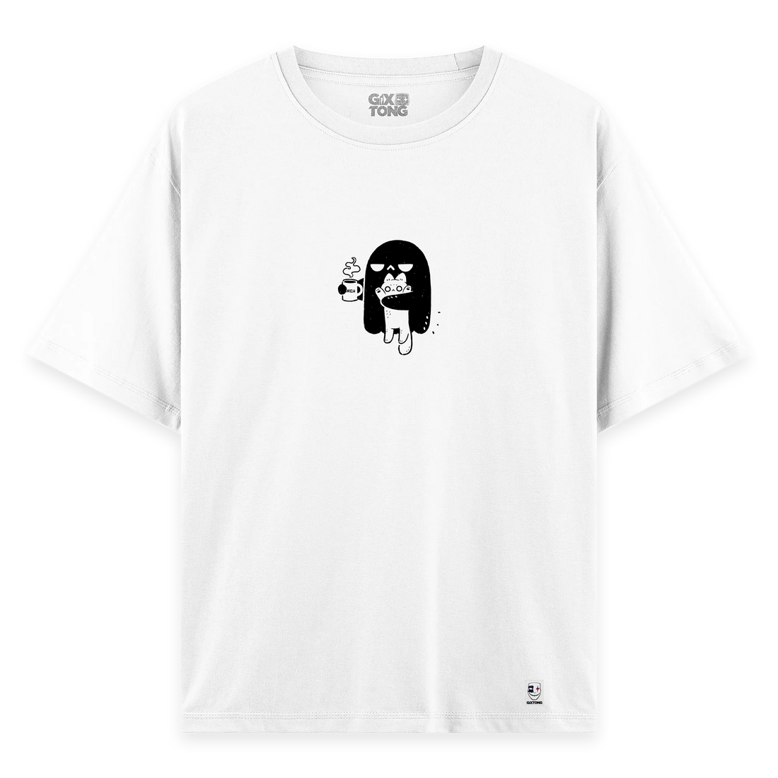 Ghost Cat - Oversize Bol Kalıp T-shirt