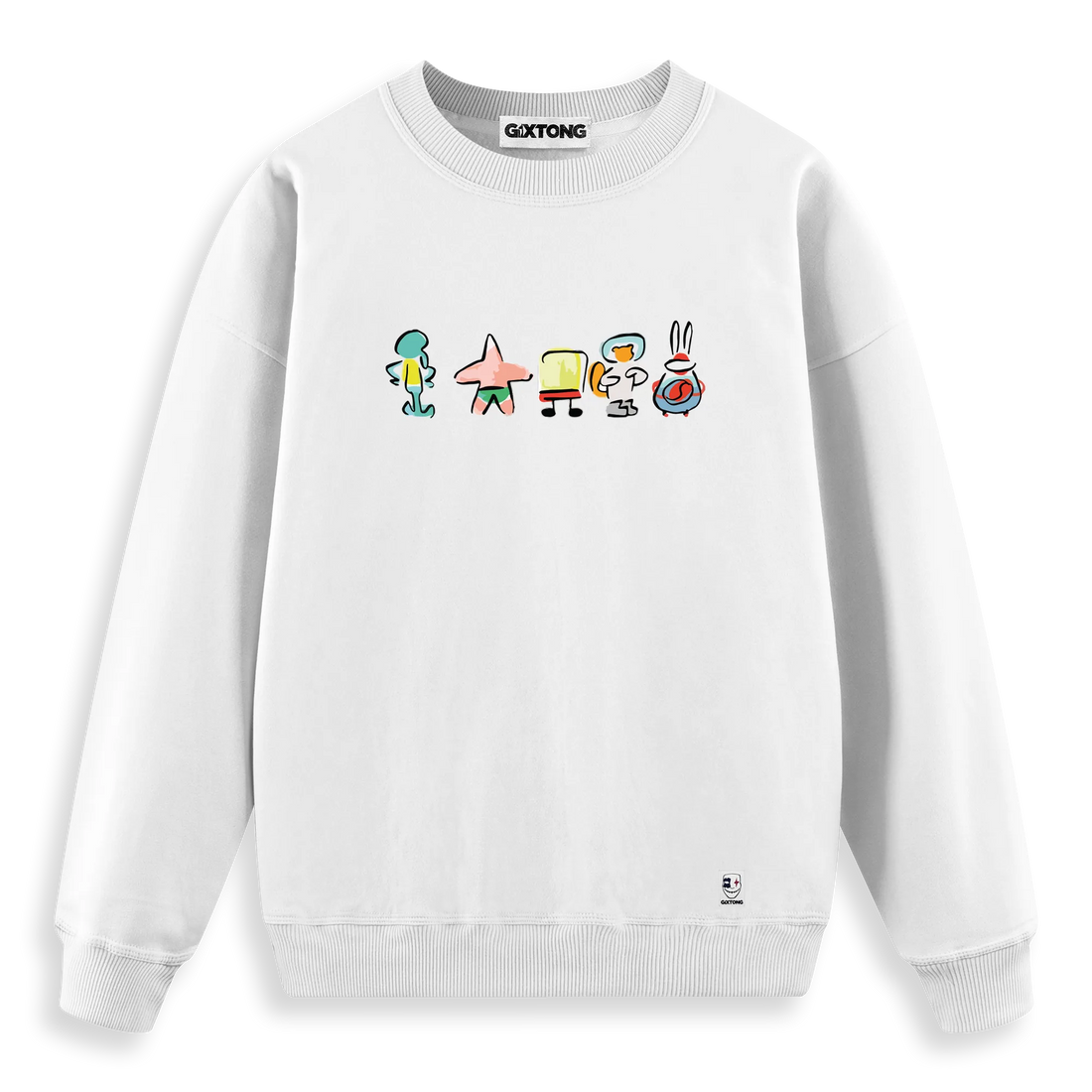 Sponge Family - Regular Fit Kalıp Sweatshirt