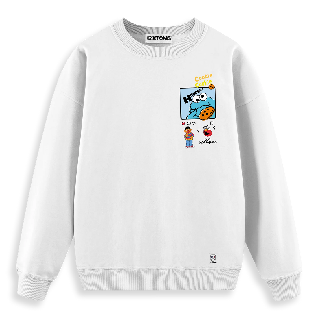 Cookie Monster - Regular Fit Kalıp Sweatshirt