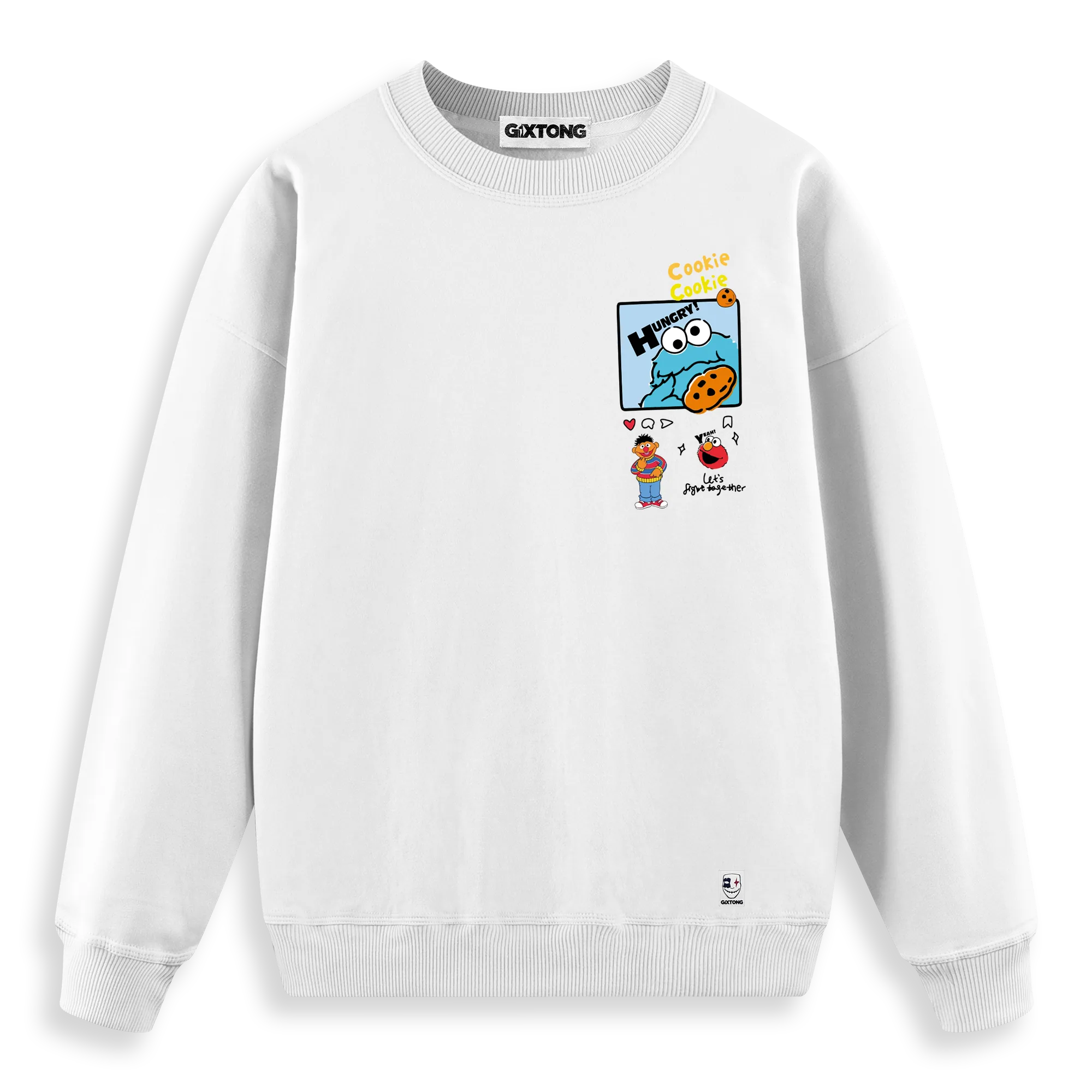 Cookie Monster - Regular Fit Kalıp Sweatshirt