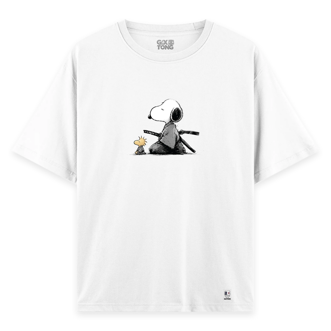 Samurai Snoopy - Oversize Bol Kalıp T-shirt